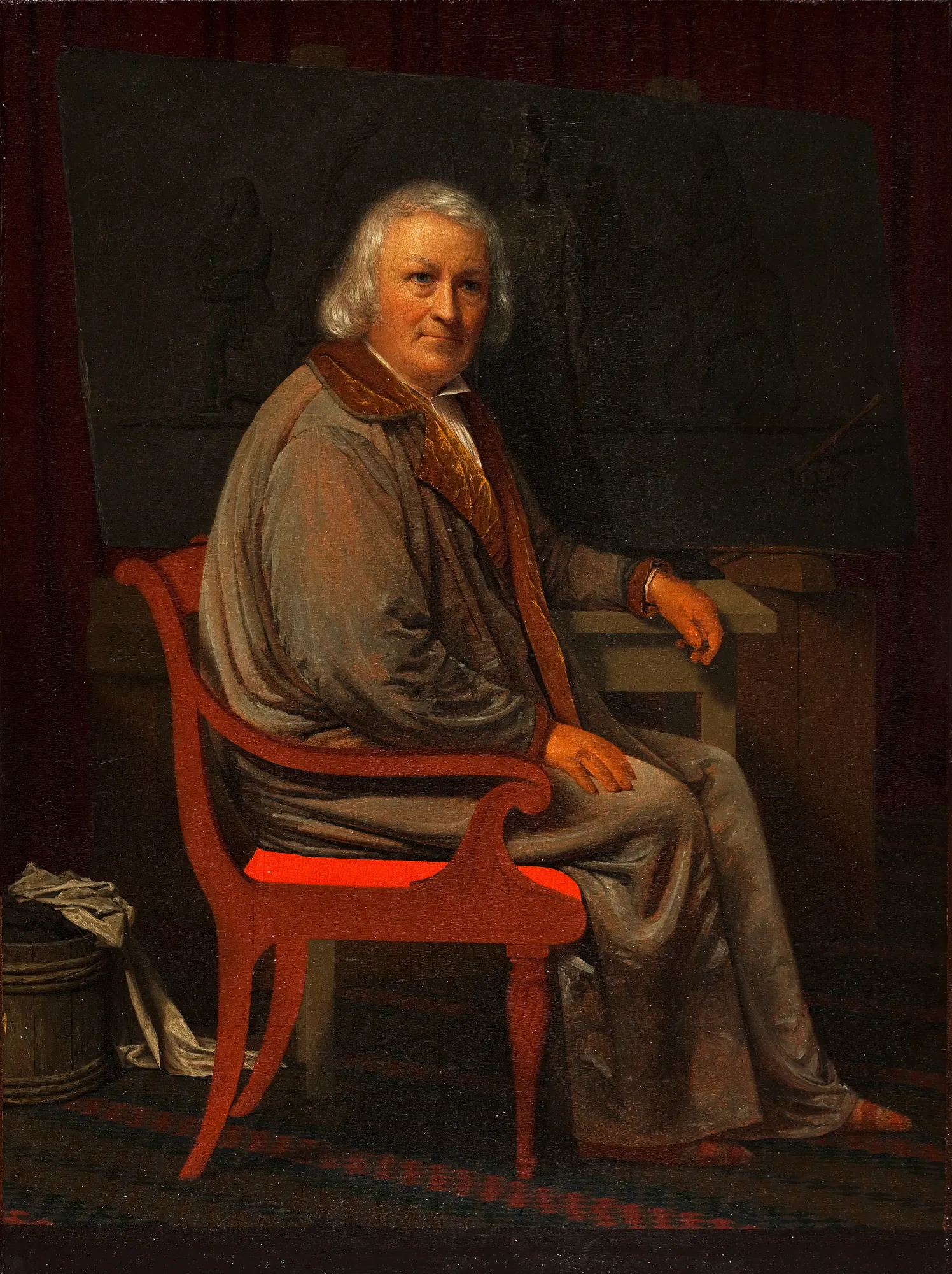 Portrait of Bertel Thorvaldsen in his Studio
