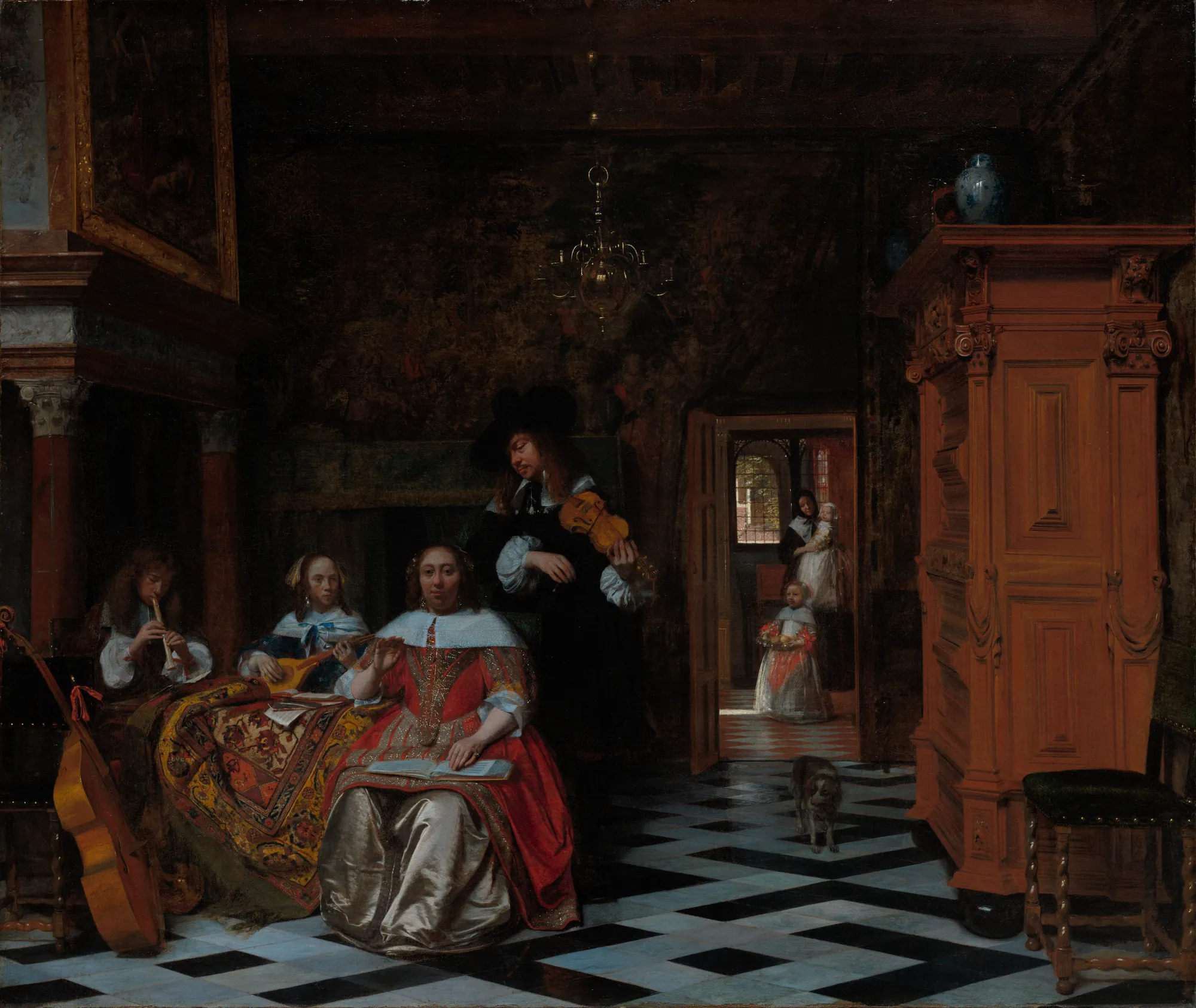 Portrait of a Family Making Music