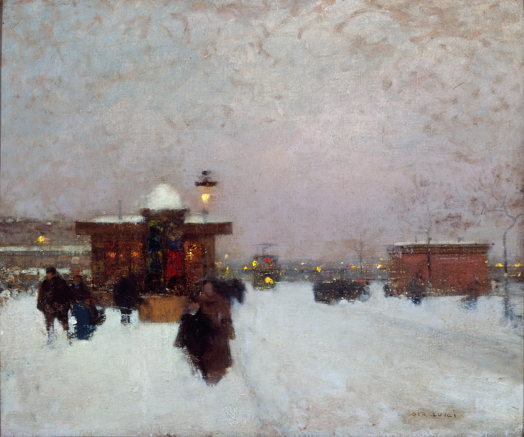 Porte Maillot, Effet de Neige, la Nuit