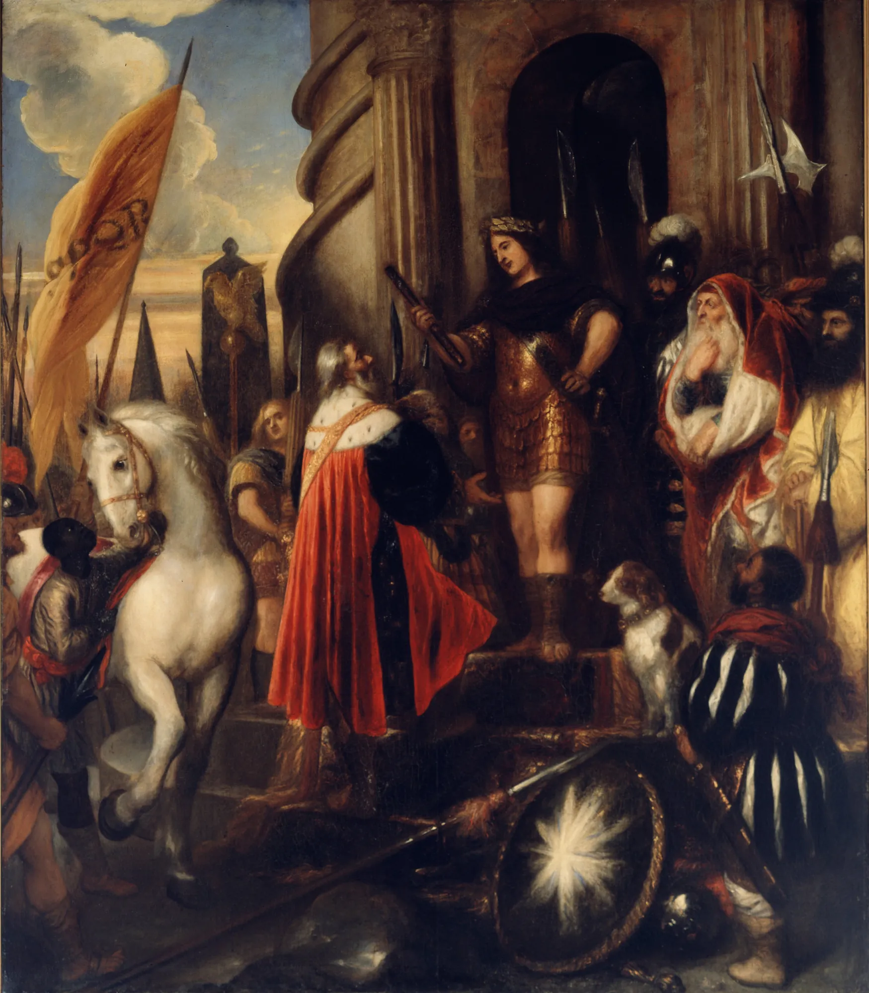 Quintus Fabius Maximus, his horse, and his son