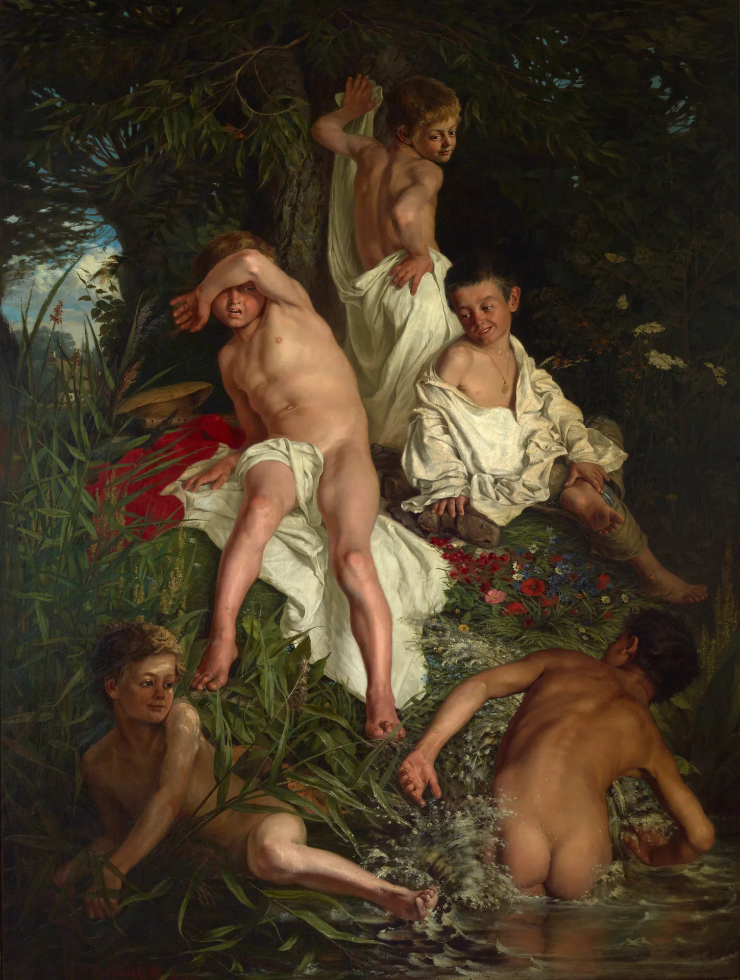 Boys Bathing