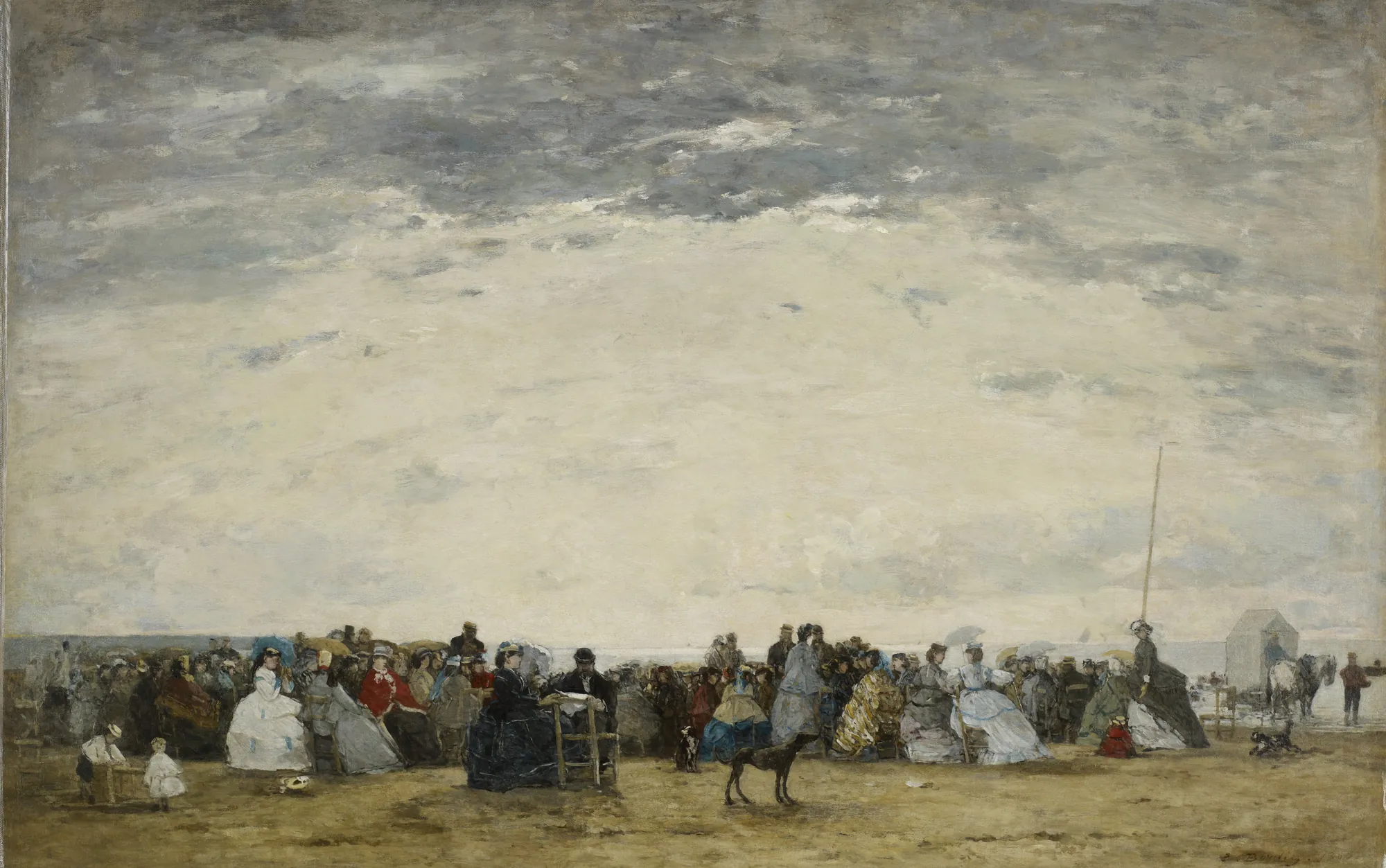 Vacationers on the Beach at Trouville