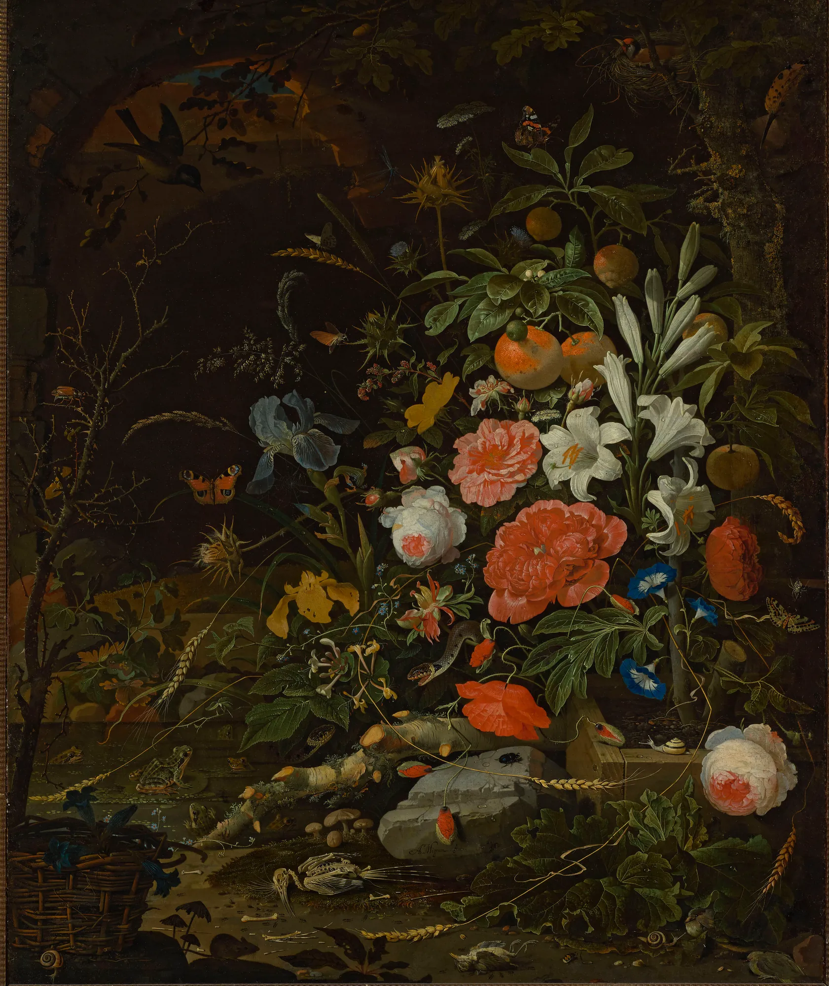 Flowers and Tiny Creatures (Vanitas)