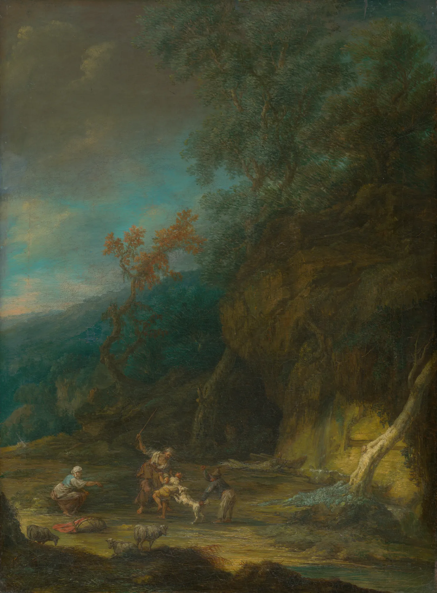 Romantic Landscape with Figures