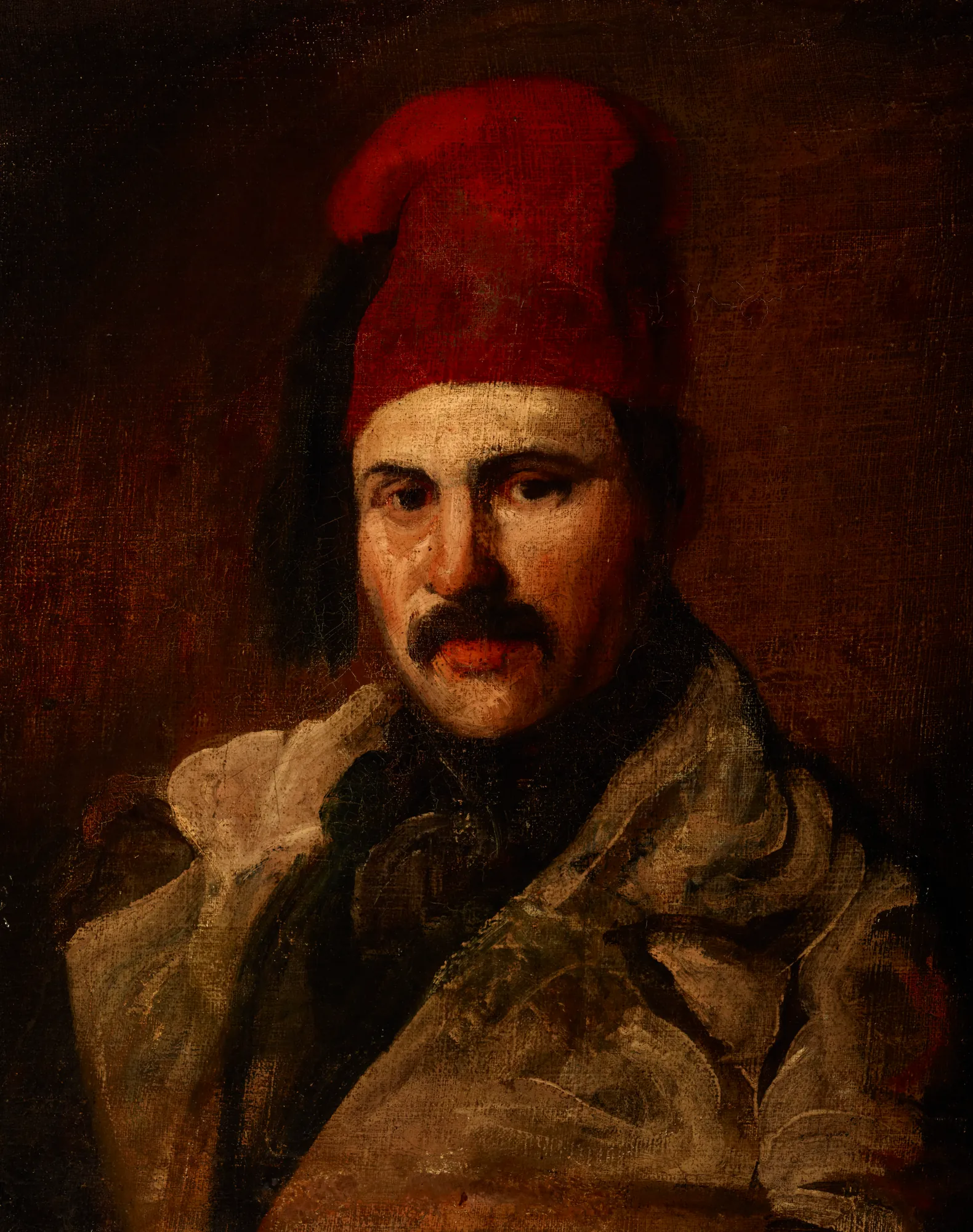 Portrait of Maksymilian Oborski Wearing a Fez