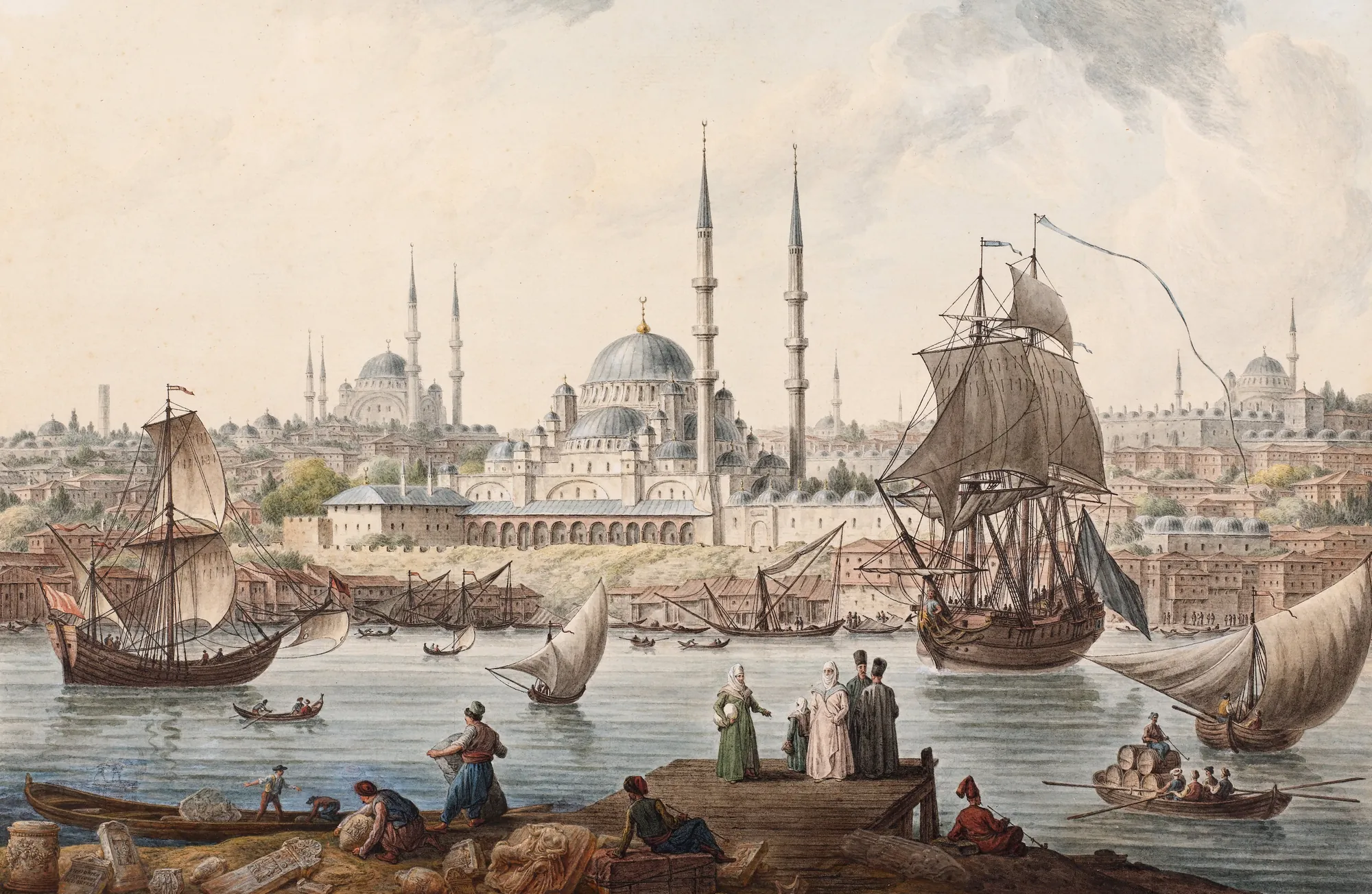 Yeni Camii and the Port of Istanbul