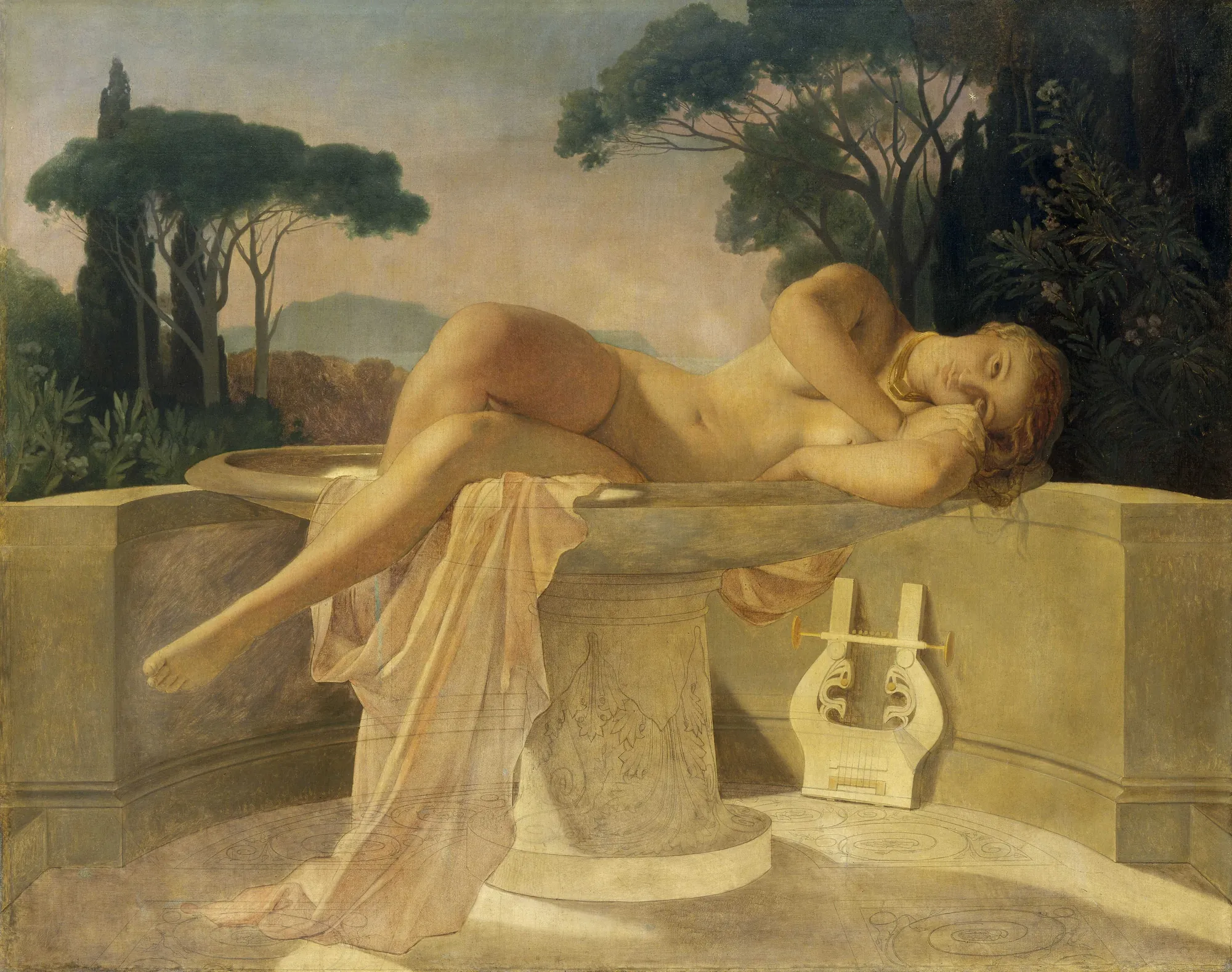 Girl in a Basin