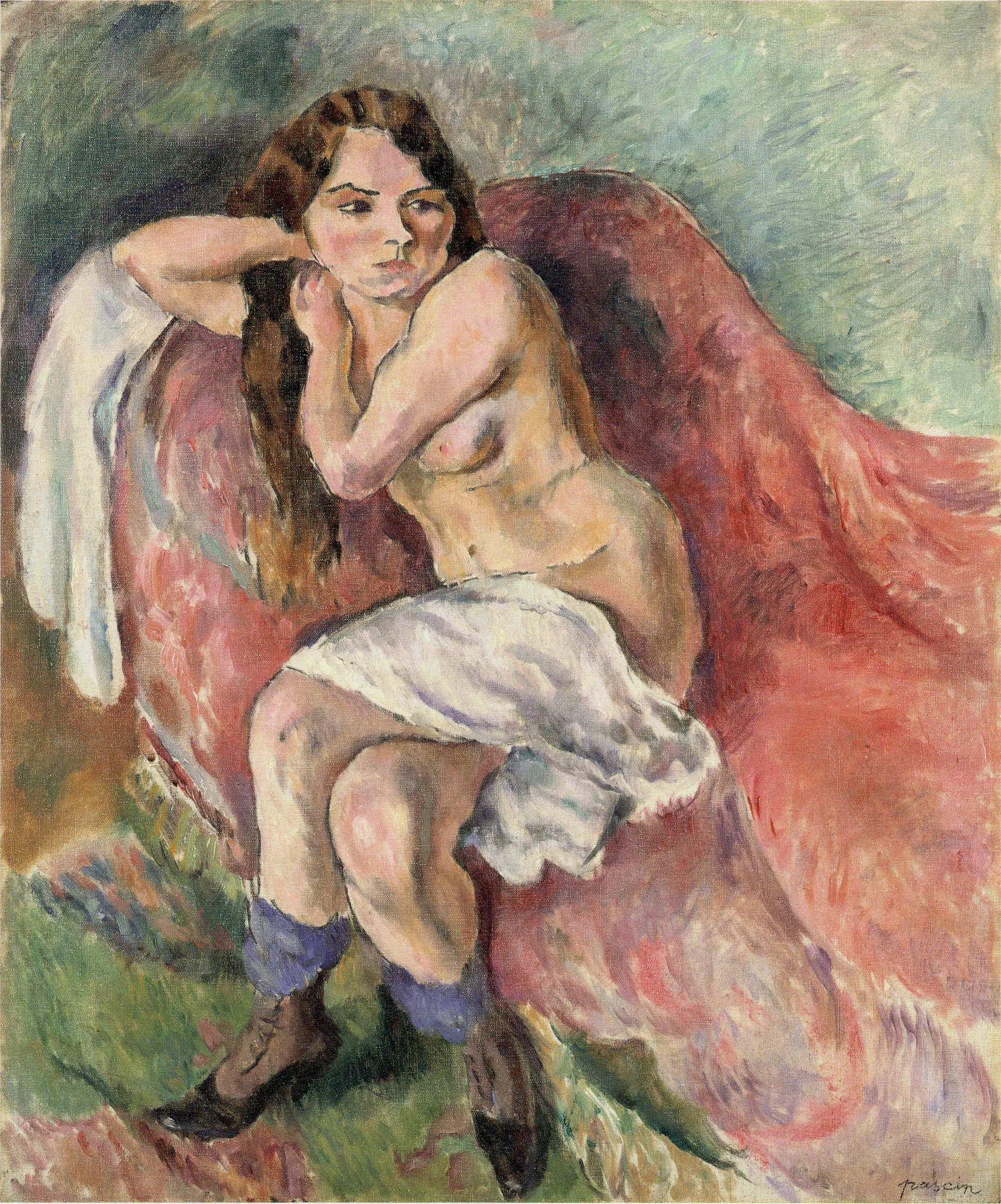 Suzanne Sitting on a Couch