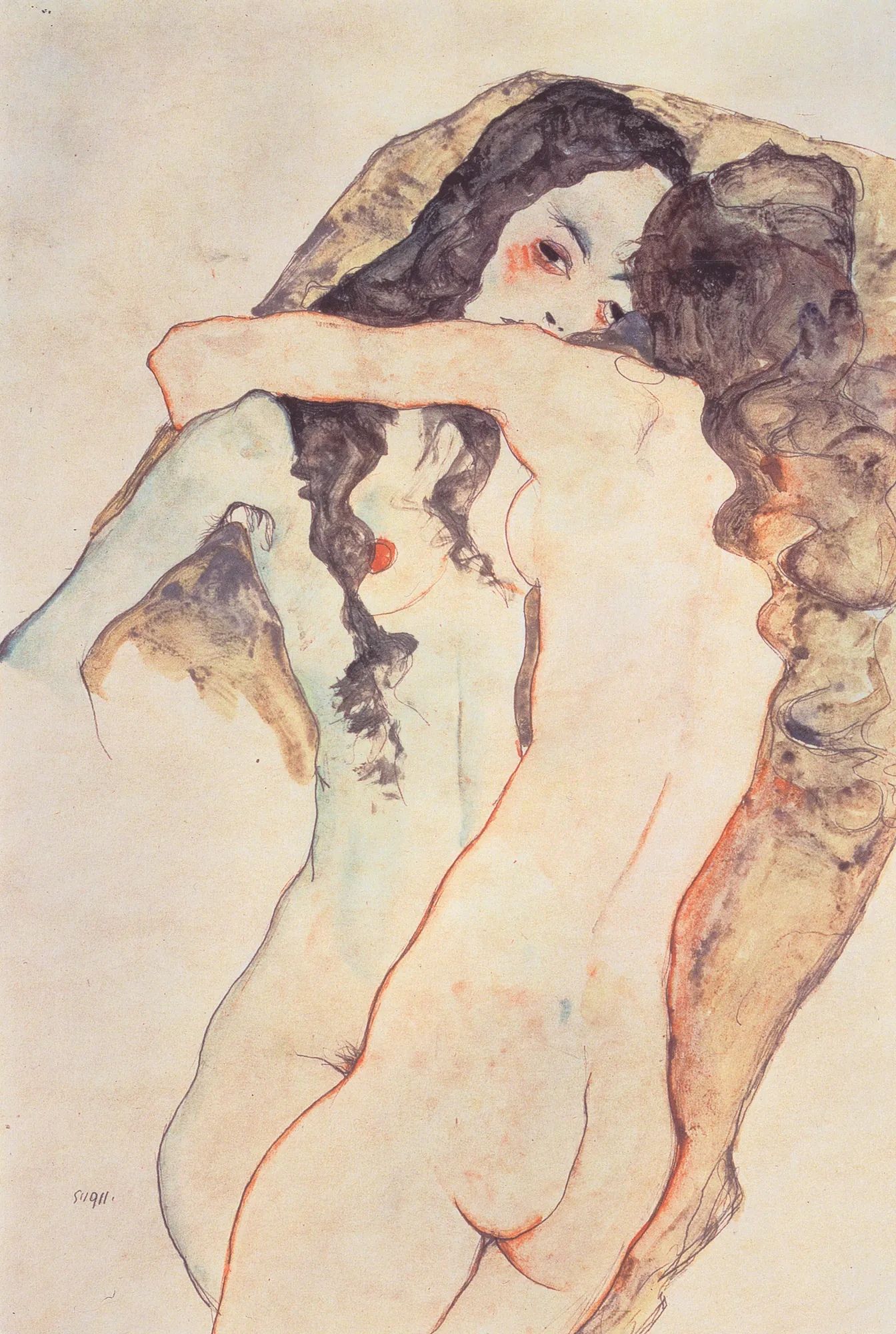 Two Women Embracing