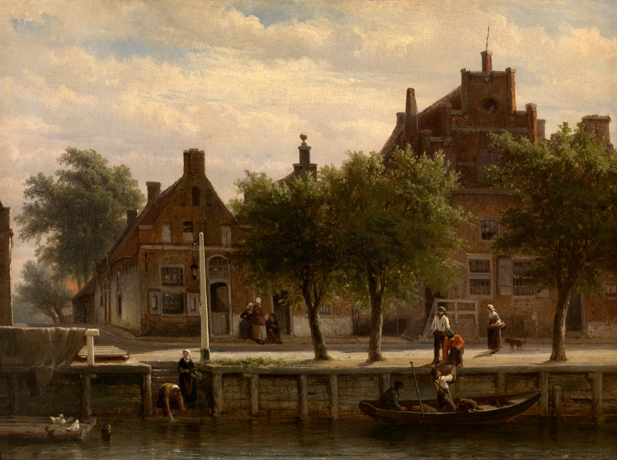 A View of the Harbour of Hasselt, Overijssel