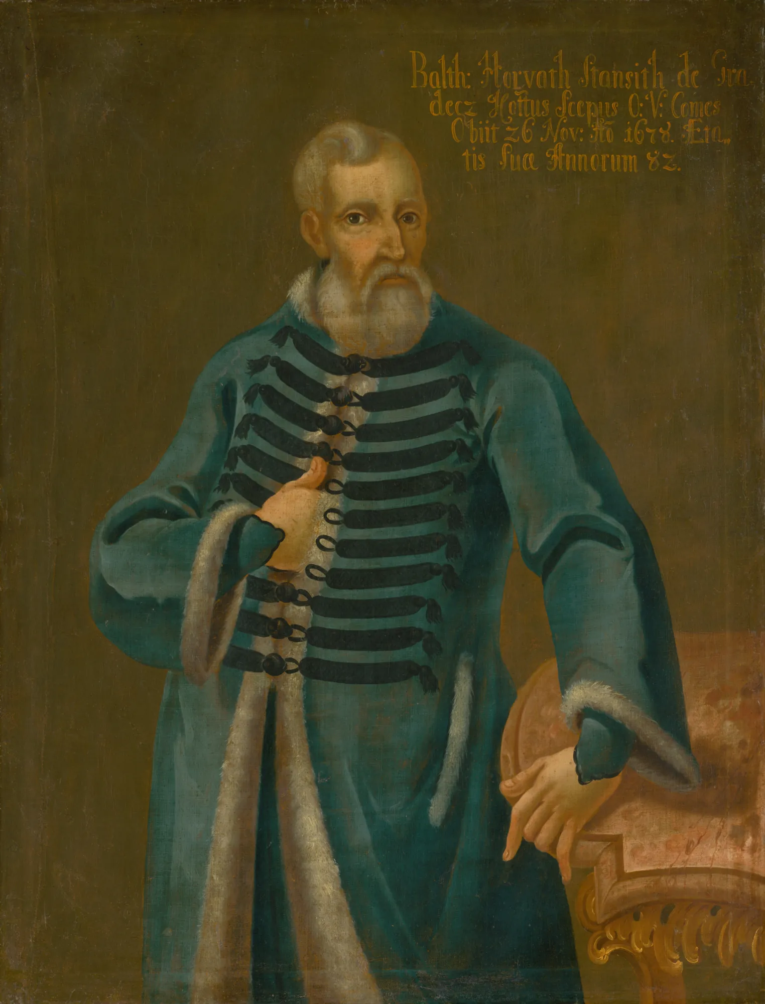 Portrait of Baltazár Horváth-Stančič at Eighty-Two