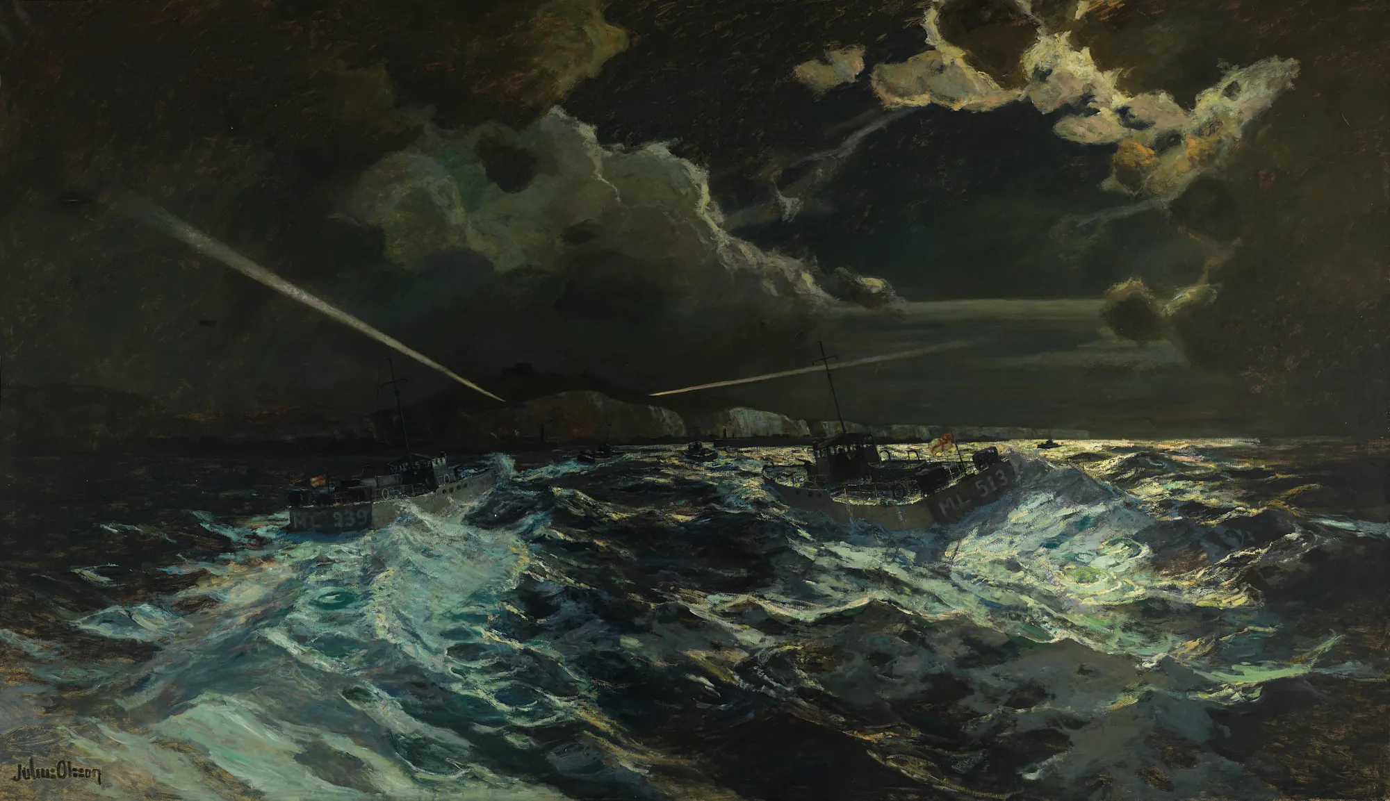 The Night Patrol: Canadian Motor Torpedo Boats Entering Dover Harbour