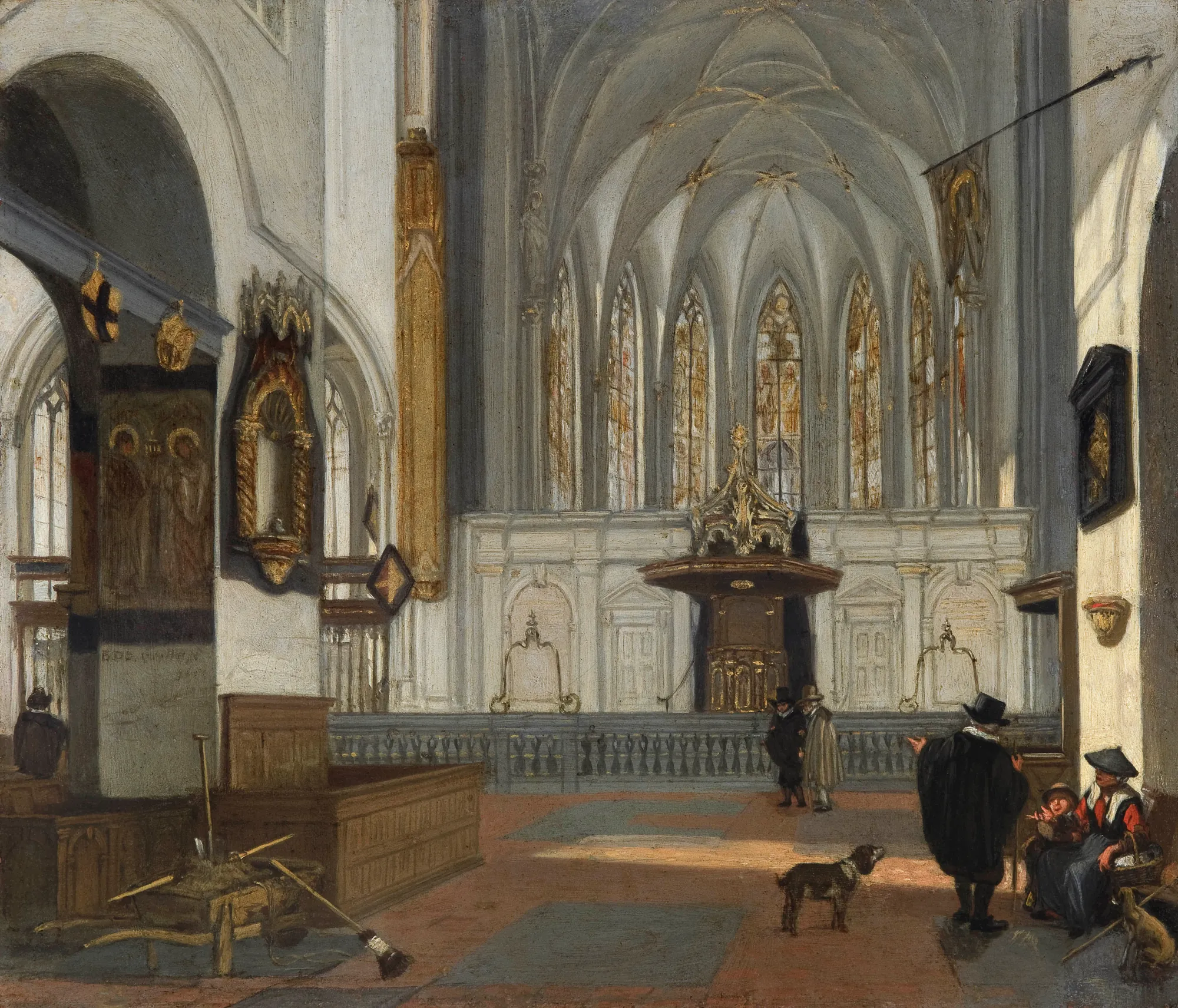 View of the Choir of the Janskerk in Utrecht