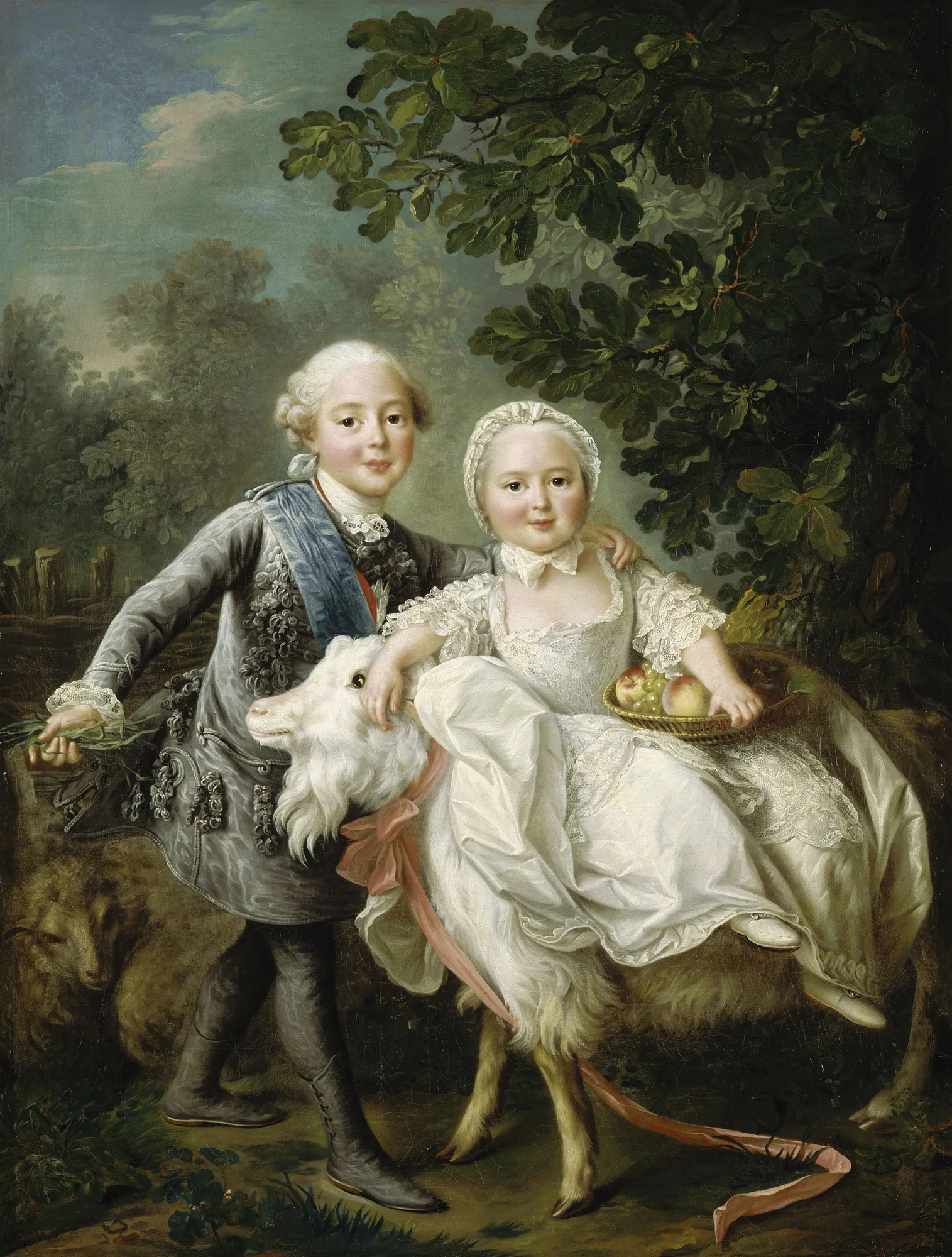 The Count of Artois and His Sister Clotilde