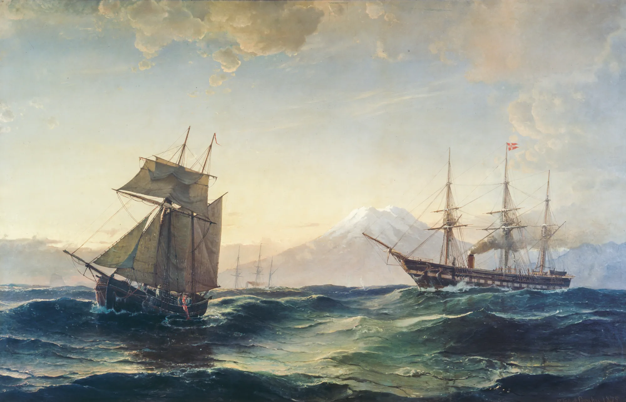 Ships off the Coast of Iceland