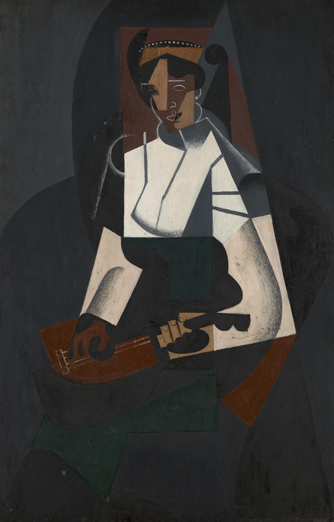 Woman with Mandolin (after Corot)
