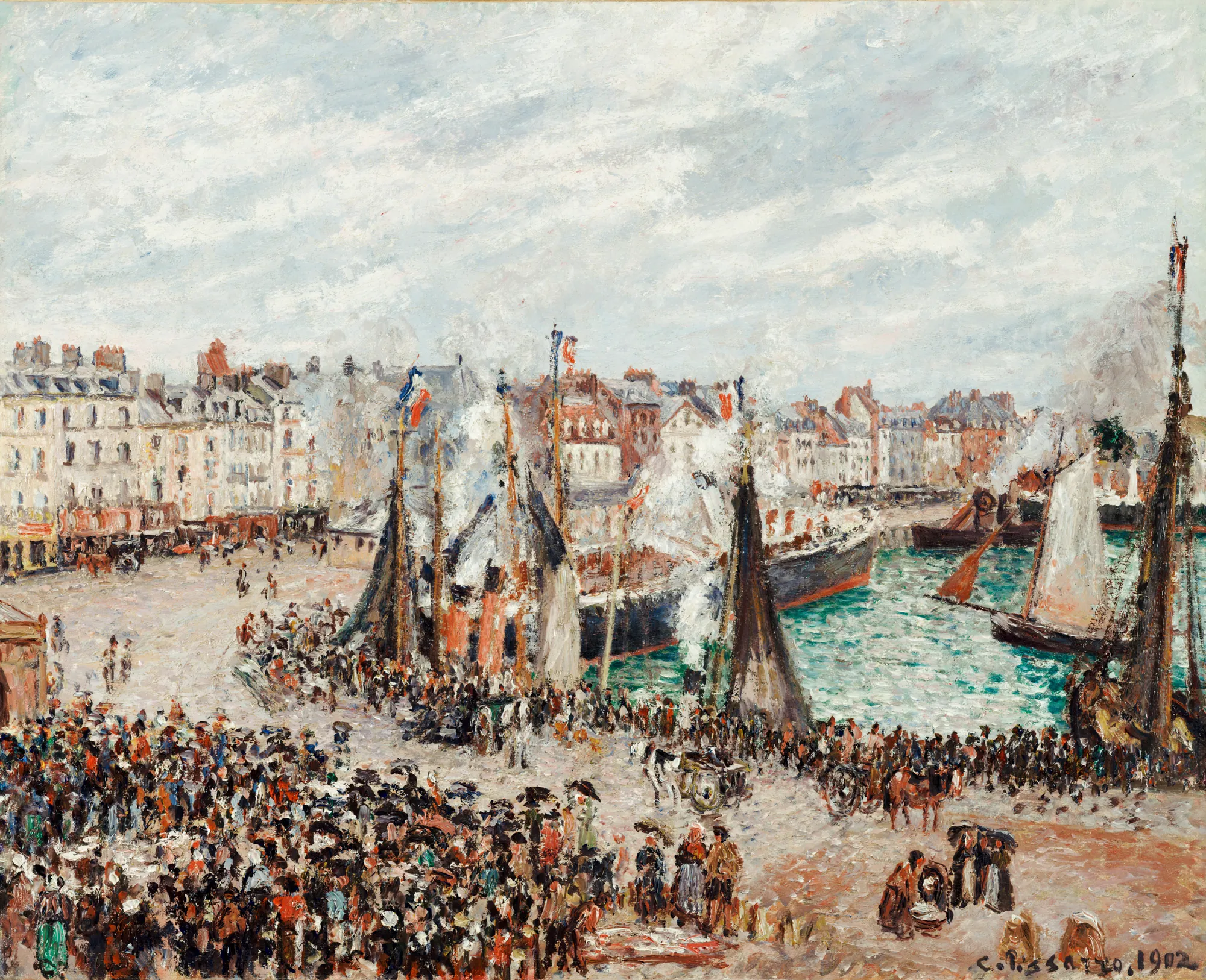 The Fish Market, Dieppe: Grey Weather, Morning