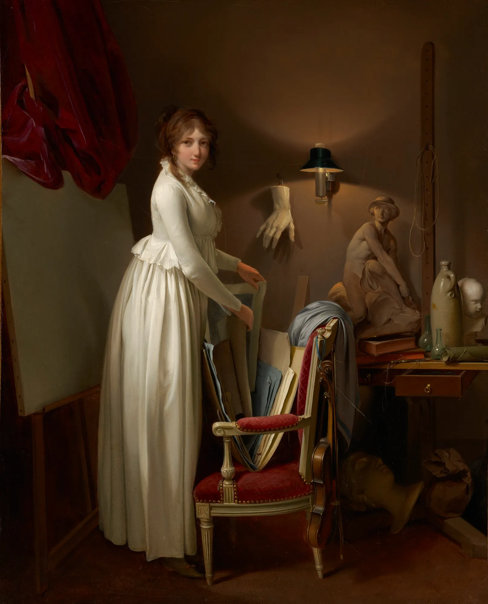 The Artist's Wife in His Studio