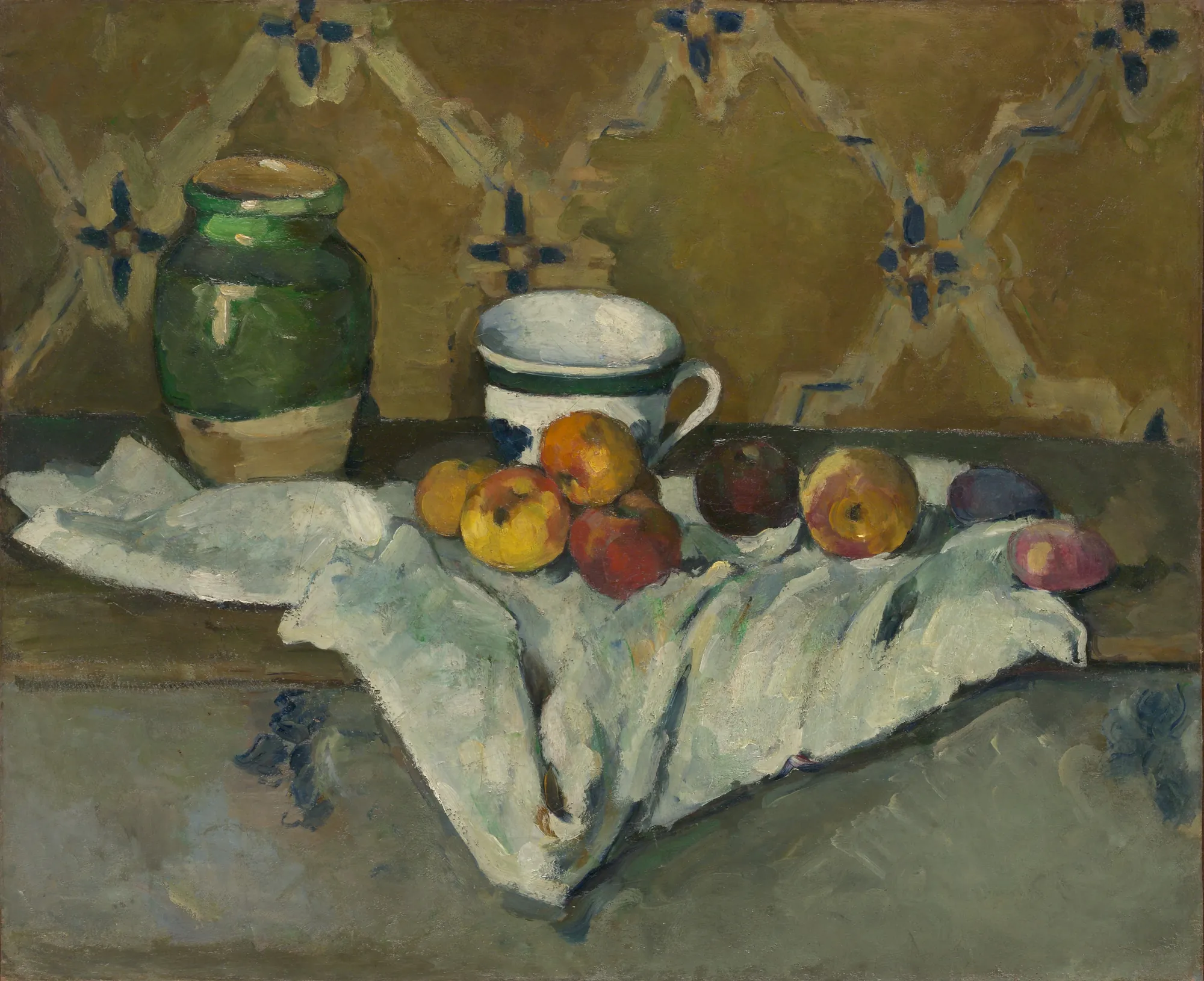 Still Life with Jar, Cup, and Apples