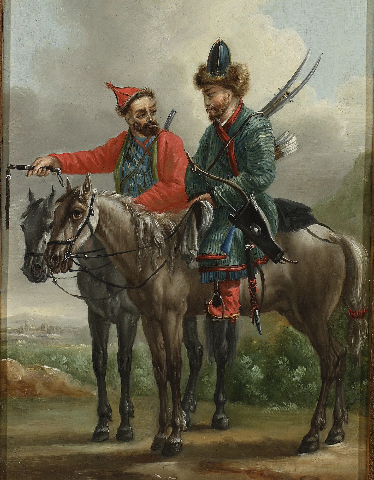 Two Kalmyk Horsemen
