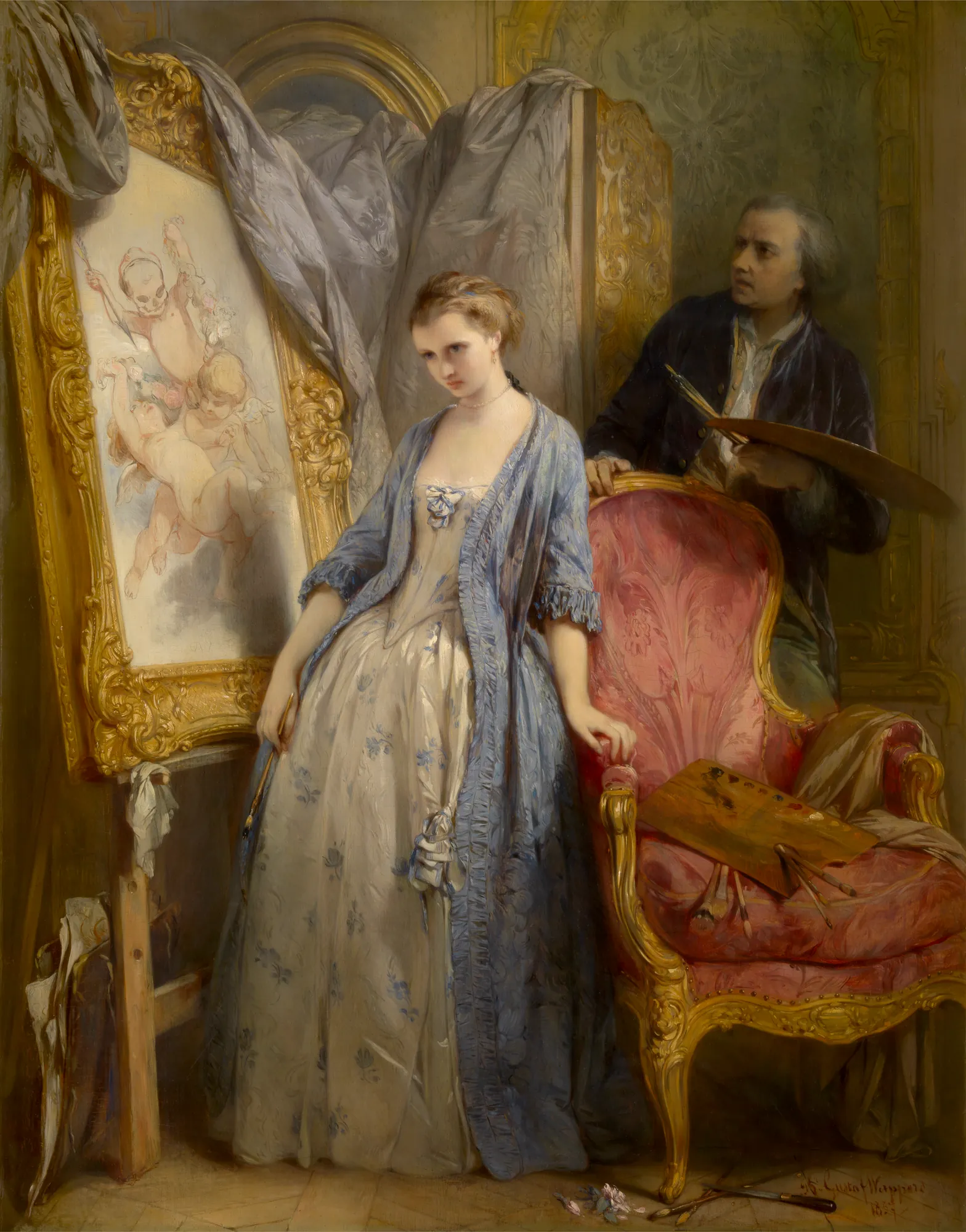 Young Paintress in Reverie