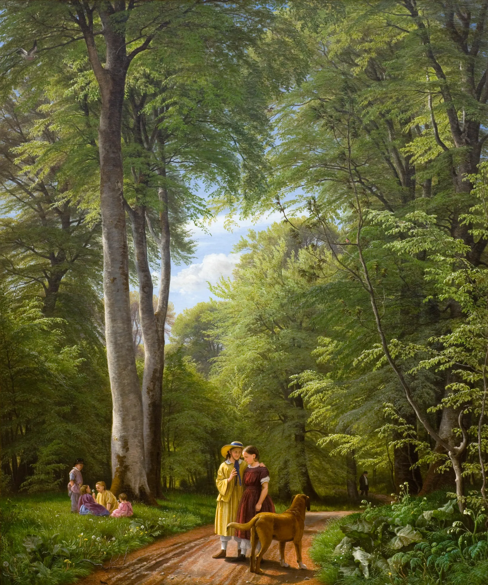 A Beech Wood in May near Iselingen Manor, Zealand