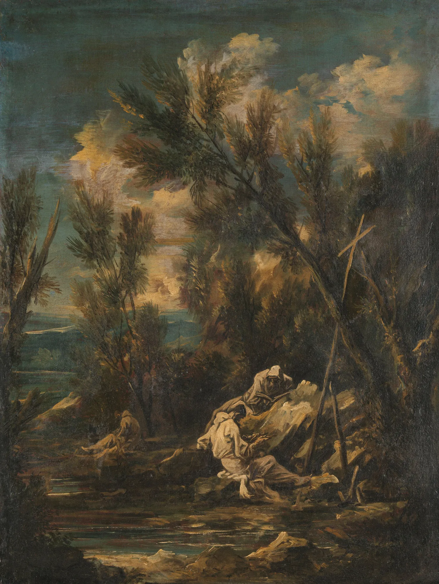 Carthusian Monks in a Landscape