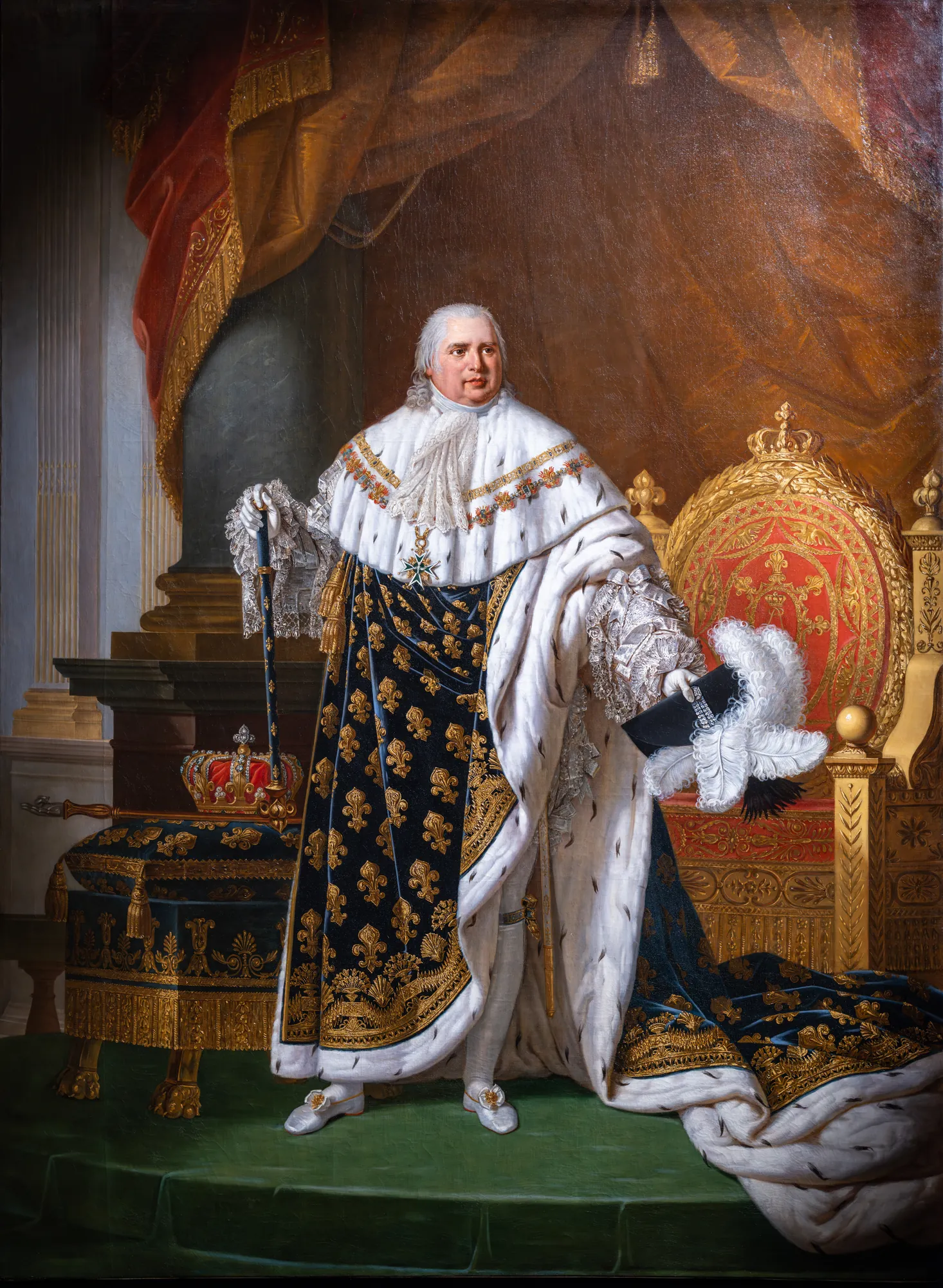 Louis XVIII in Coronation Robes
