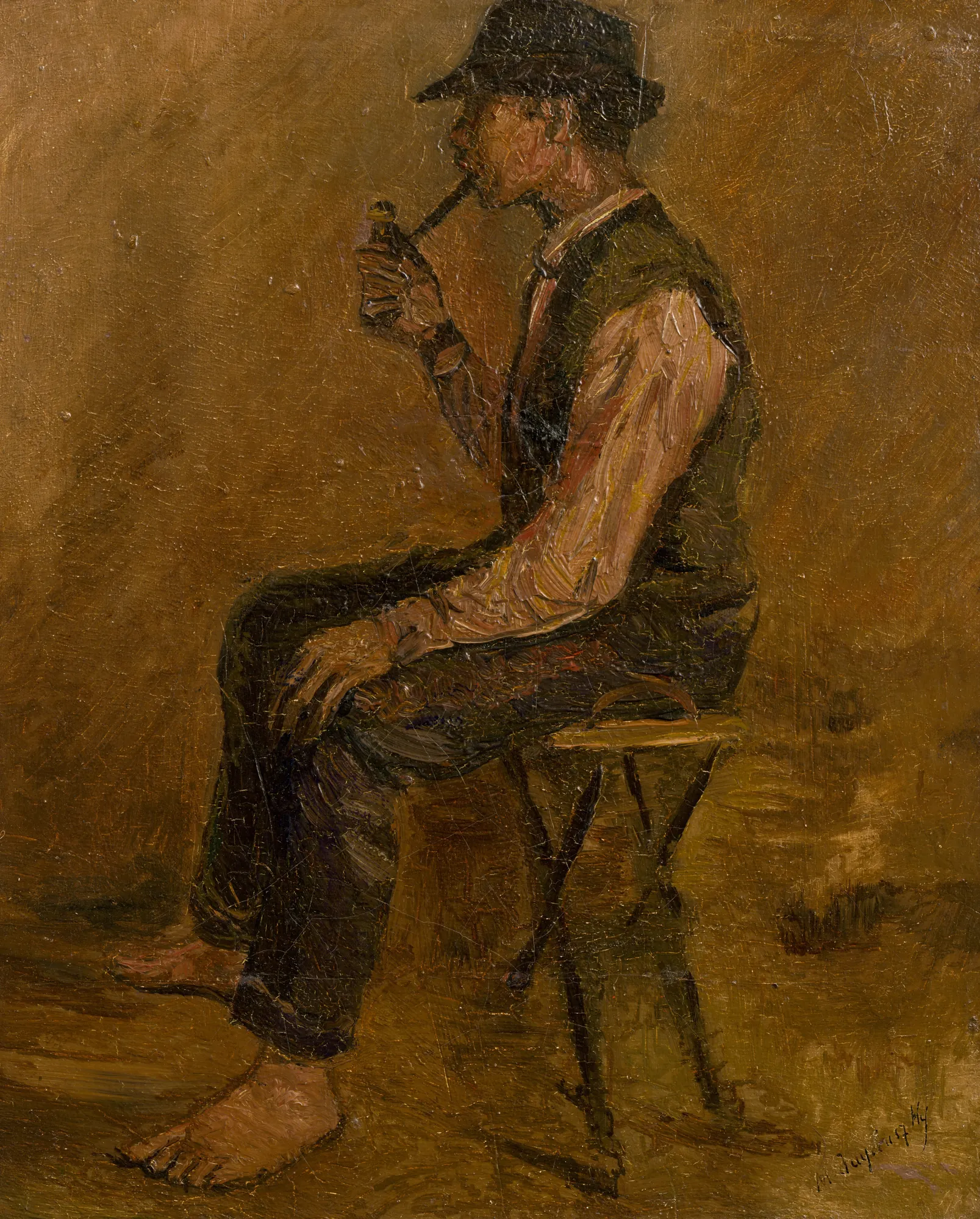 Study of a Seated Man with a Pipe