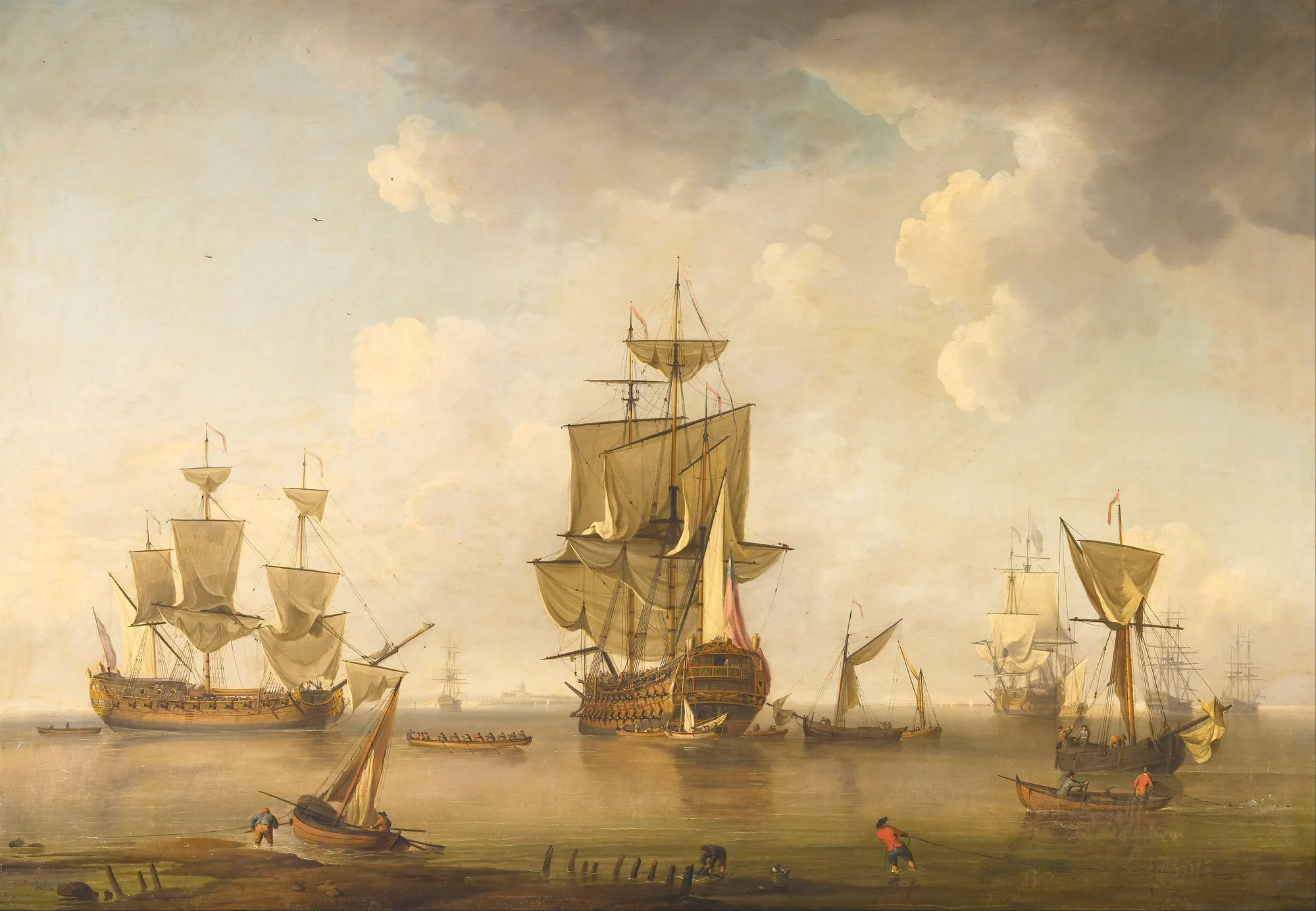 Men-of-War in Harbour