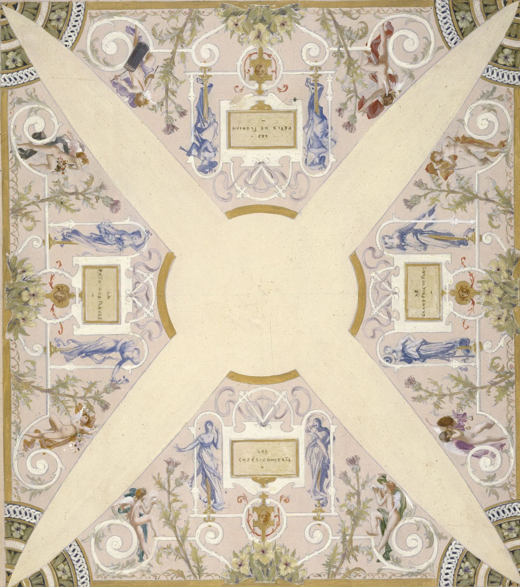 Esquisse pour l'escalier des fêtes de l'Hôtel de Ville de Paris (Juin)