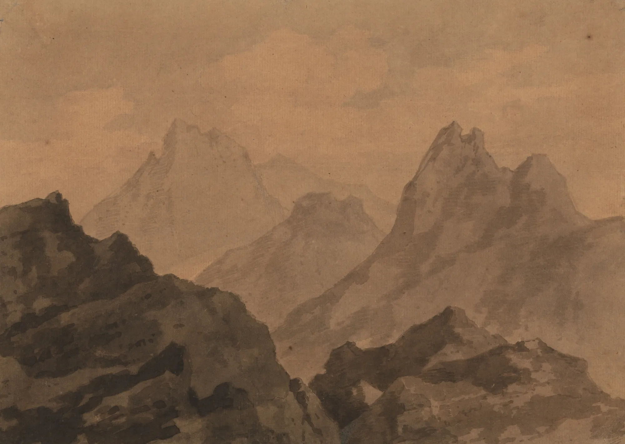 Mountain Tops (A Mountain Study)