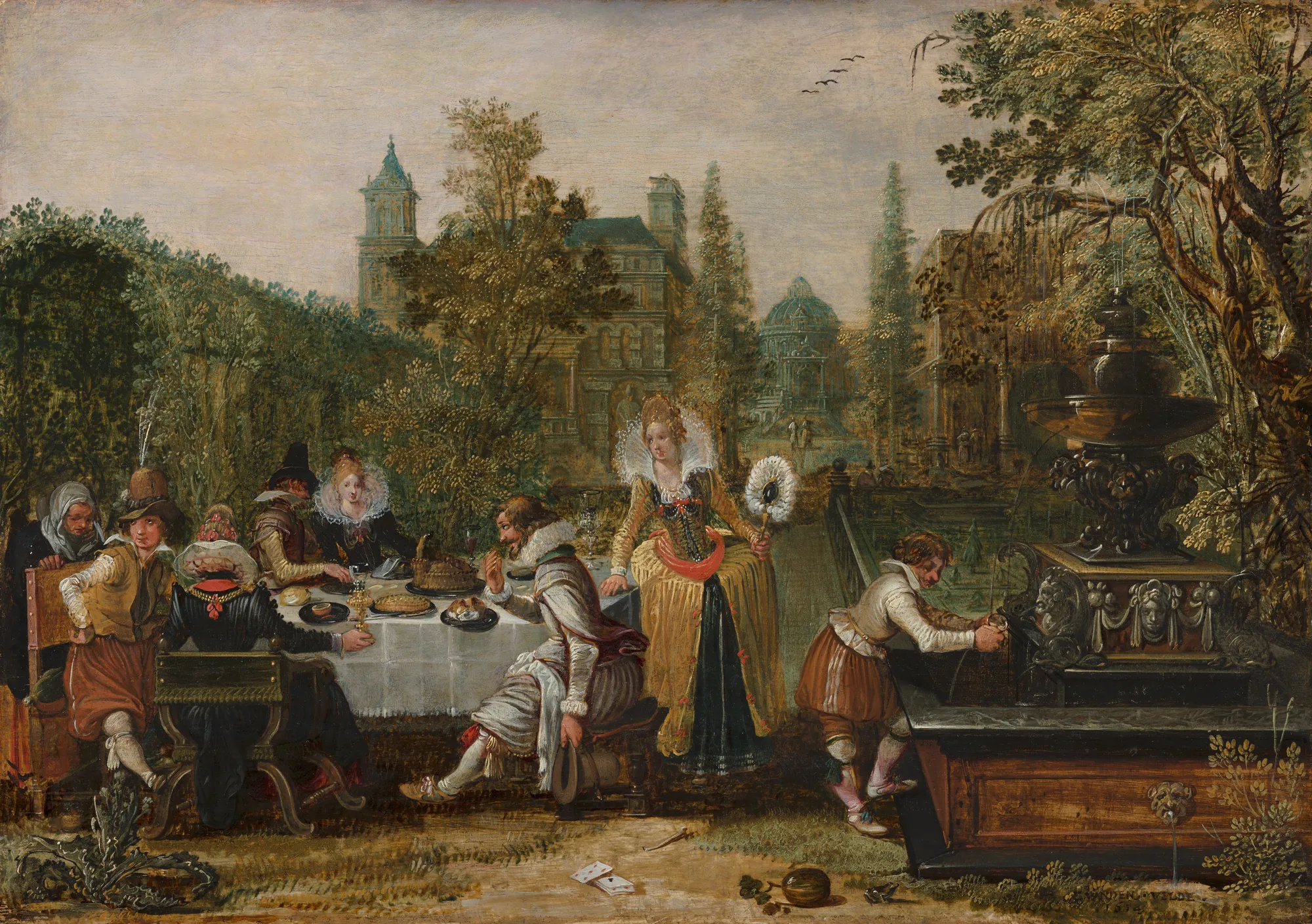 Merry Company in a Park