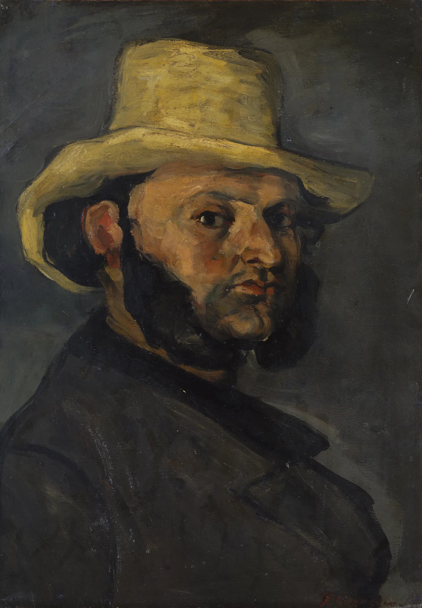 Gustave Boyer in a Straw Hat (L'Homme au chapeau de paille)
