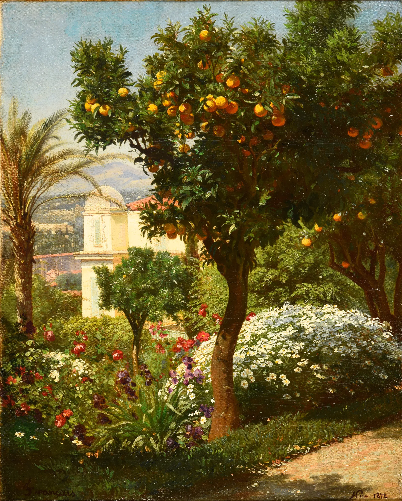 An Orange Tree in the Villa Frémy in Nice