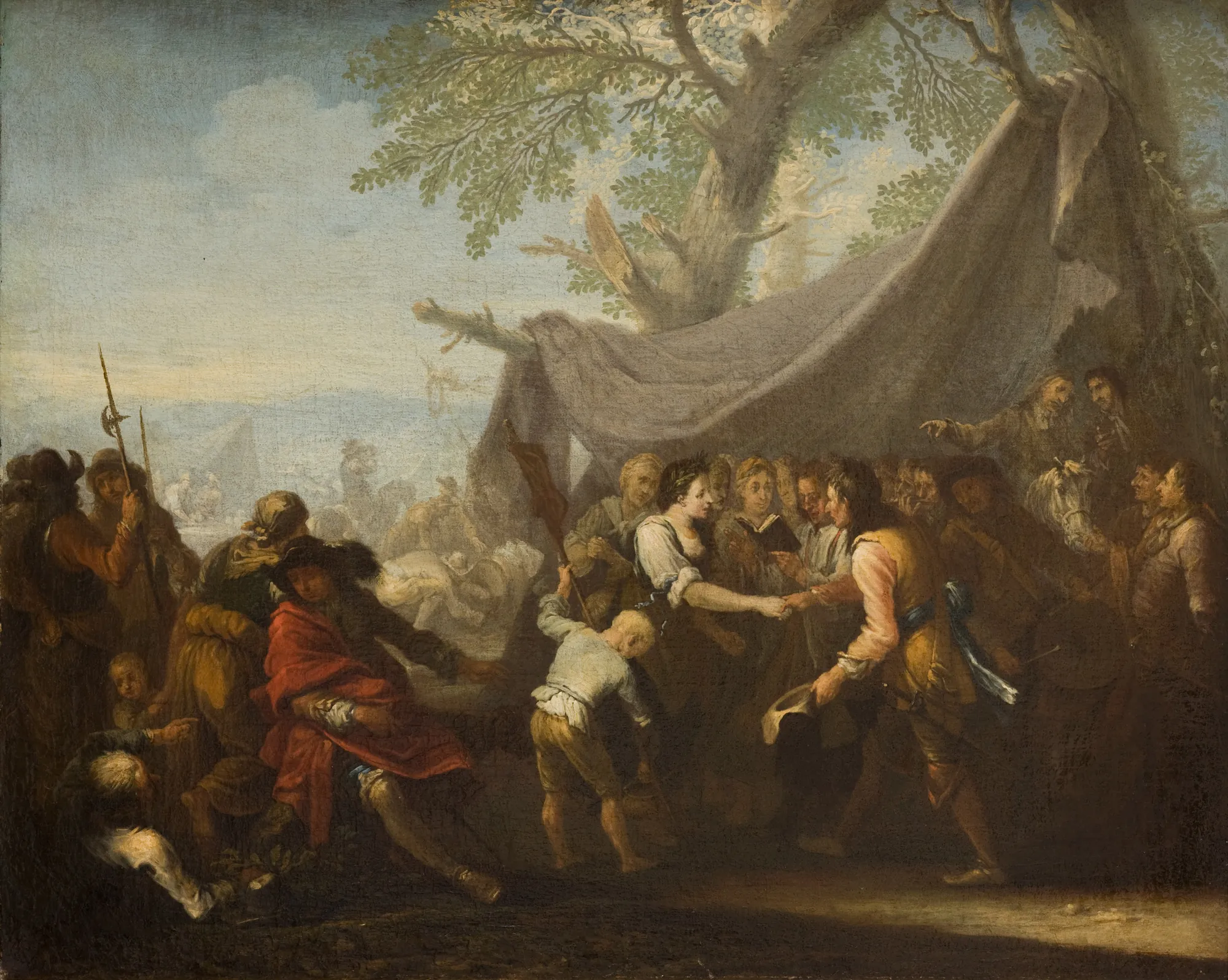 Wedding at a Military Camp