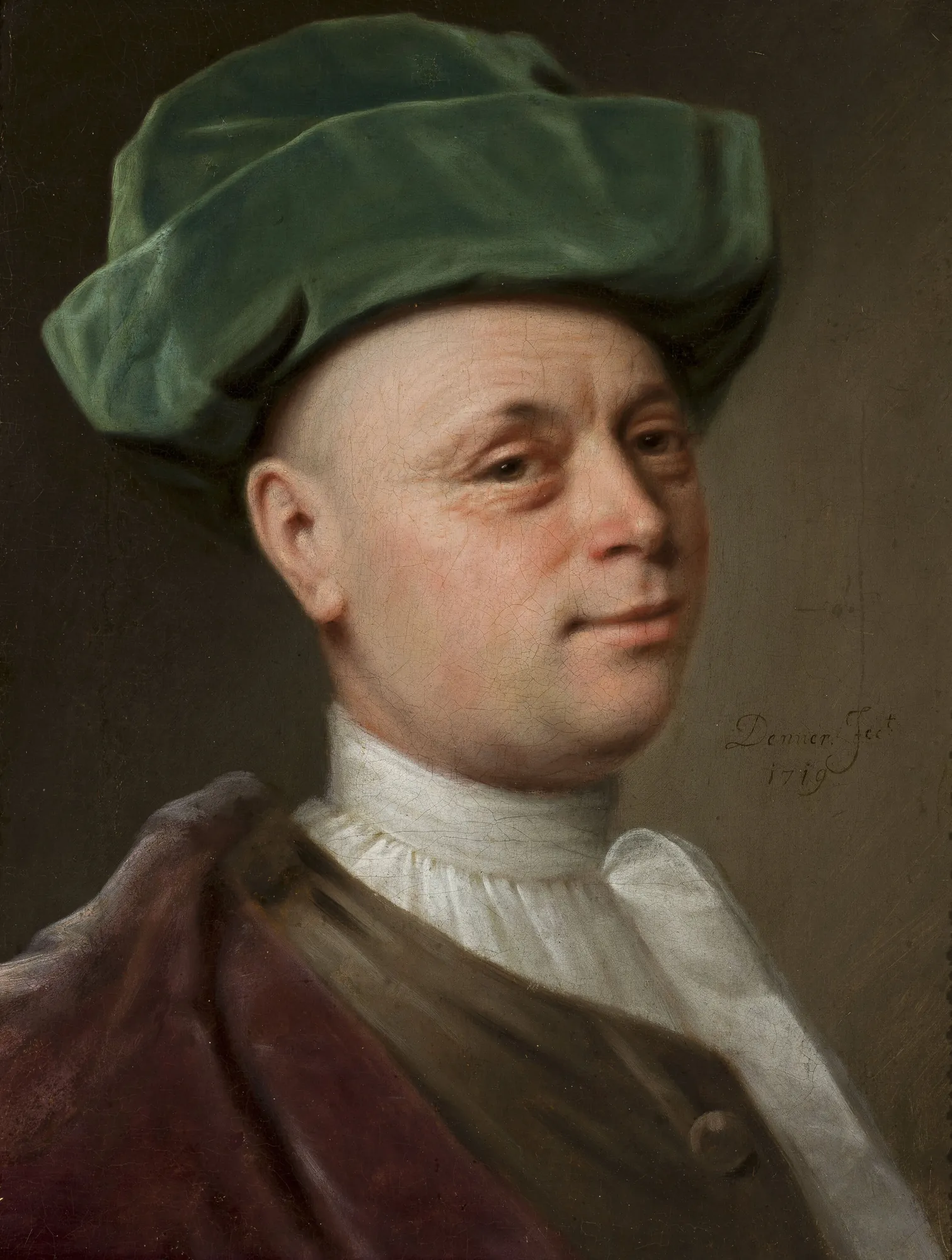 Portrait of a Man in a Green Hat