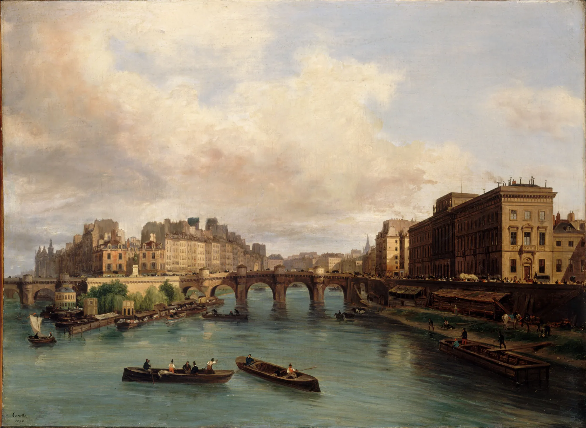 L'Île de la Cité et le Quai Conti, vus de la Passerelle des Arts