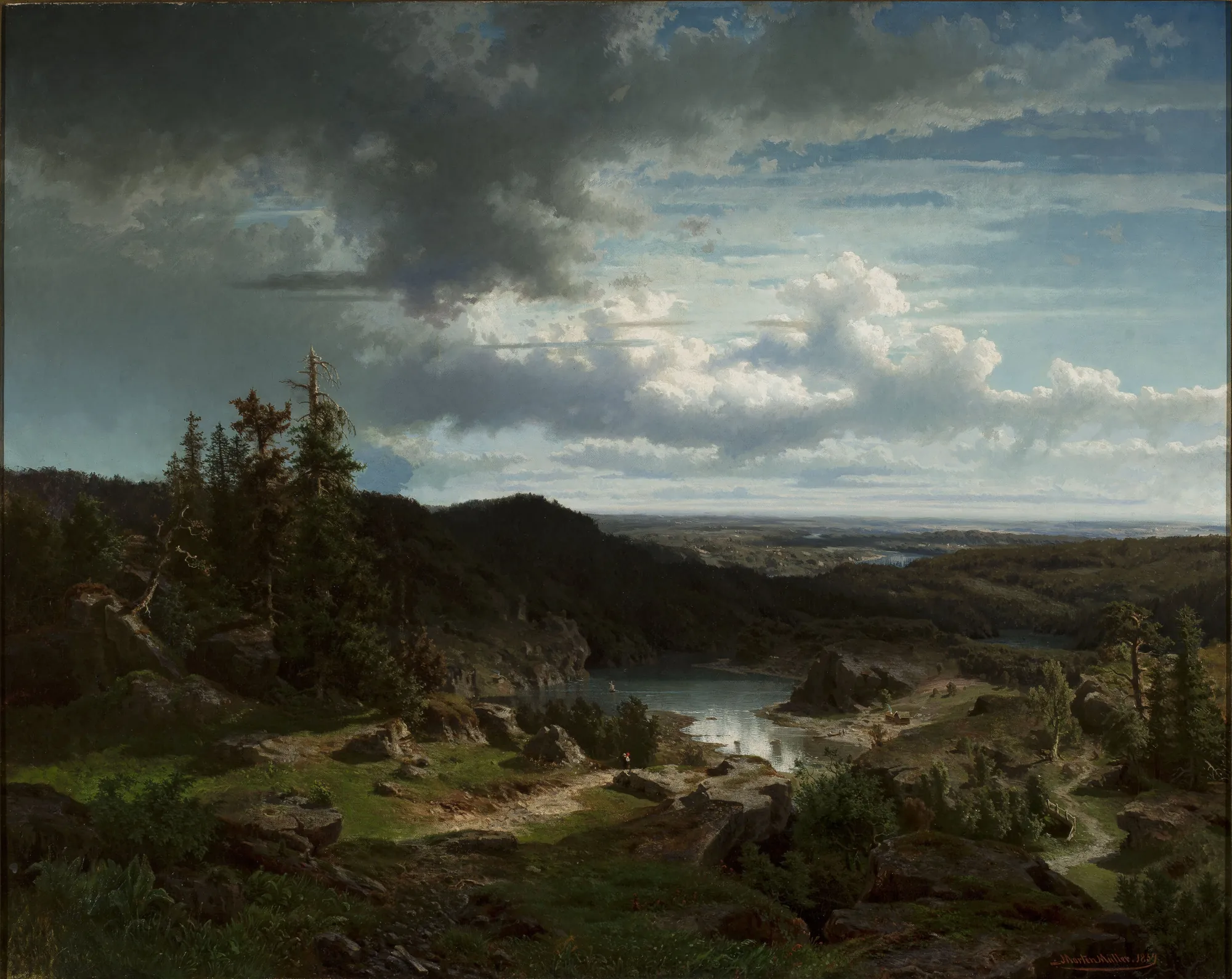 Norwegian Landscape with a Lake