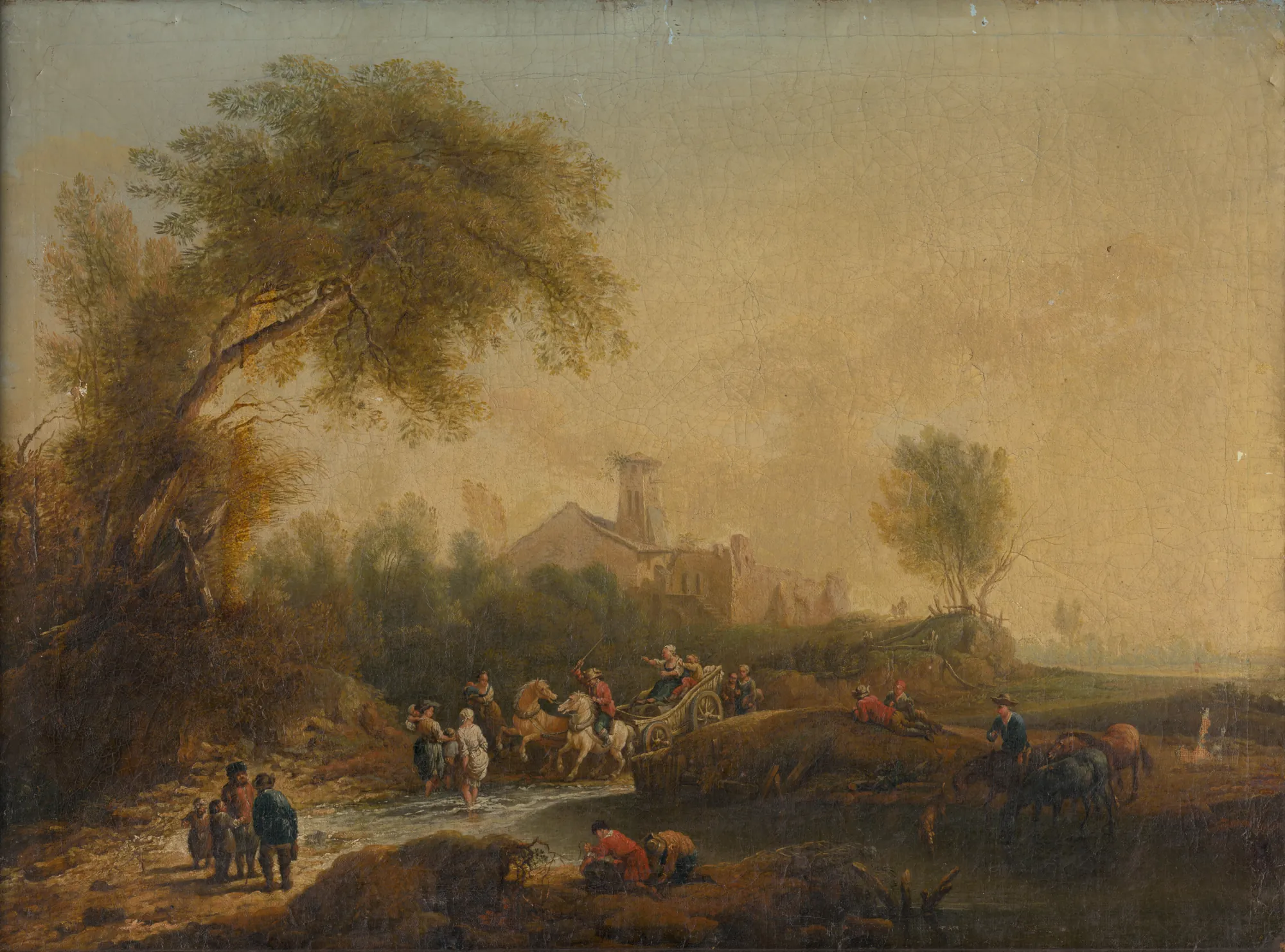 Romantic Landscape with Figures