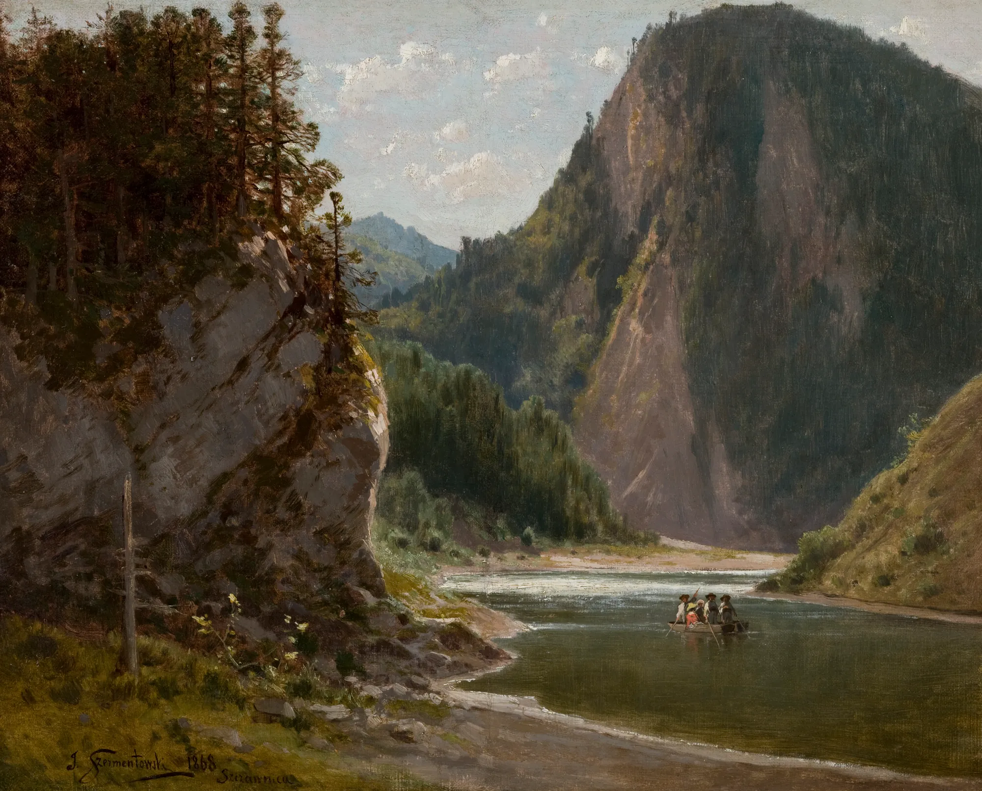 The Dunajec River in the Pieniny Mountains