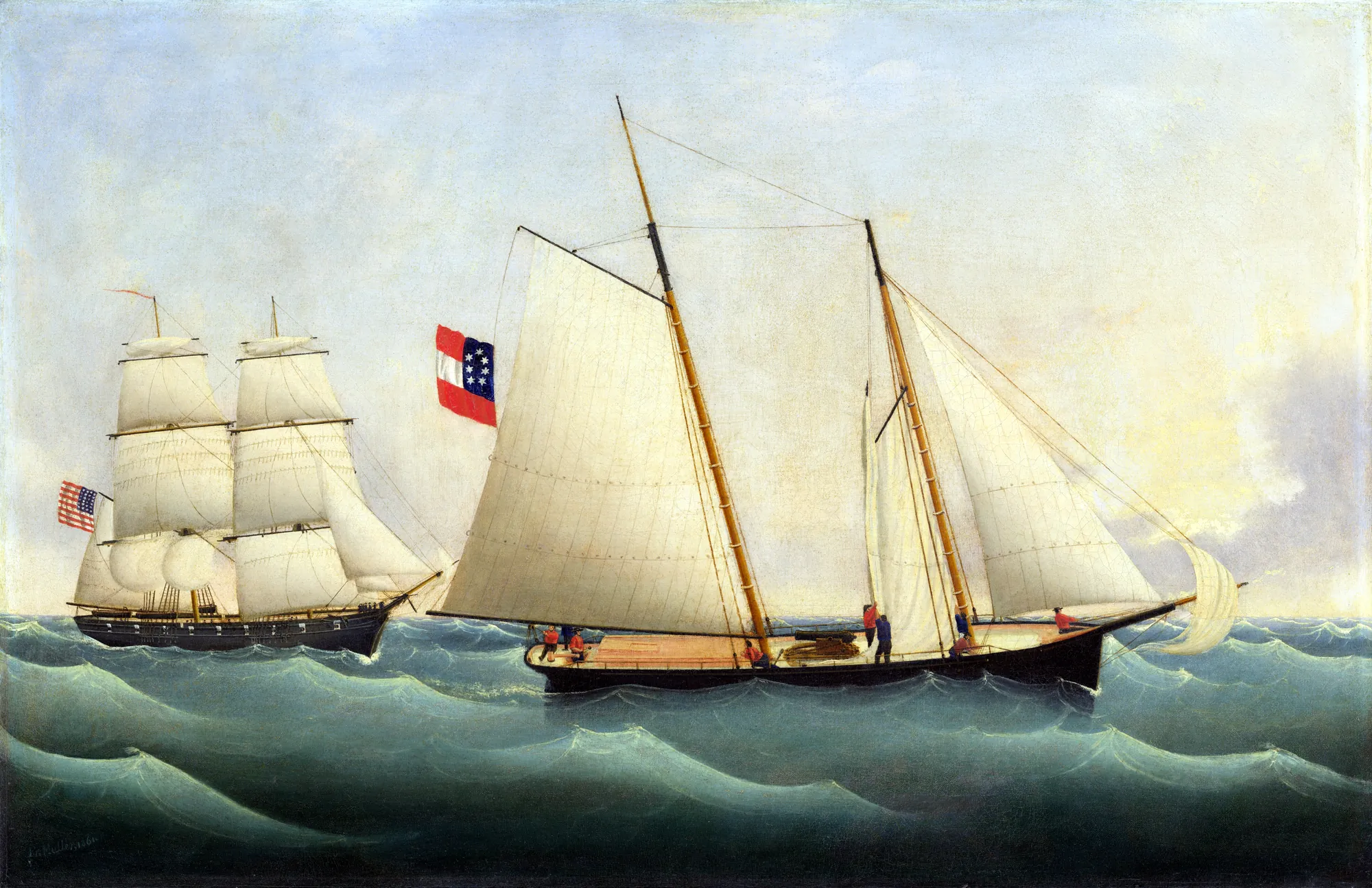 Capture of the "Savannah" by the "U.S.S. Perry"
