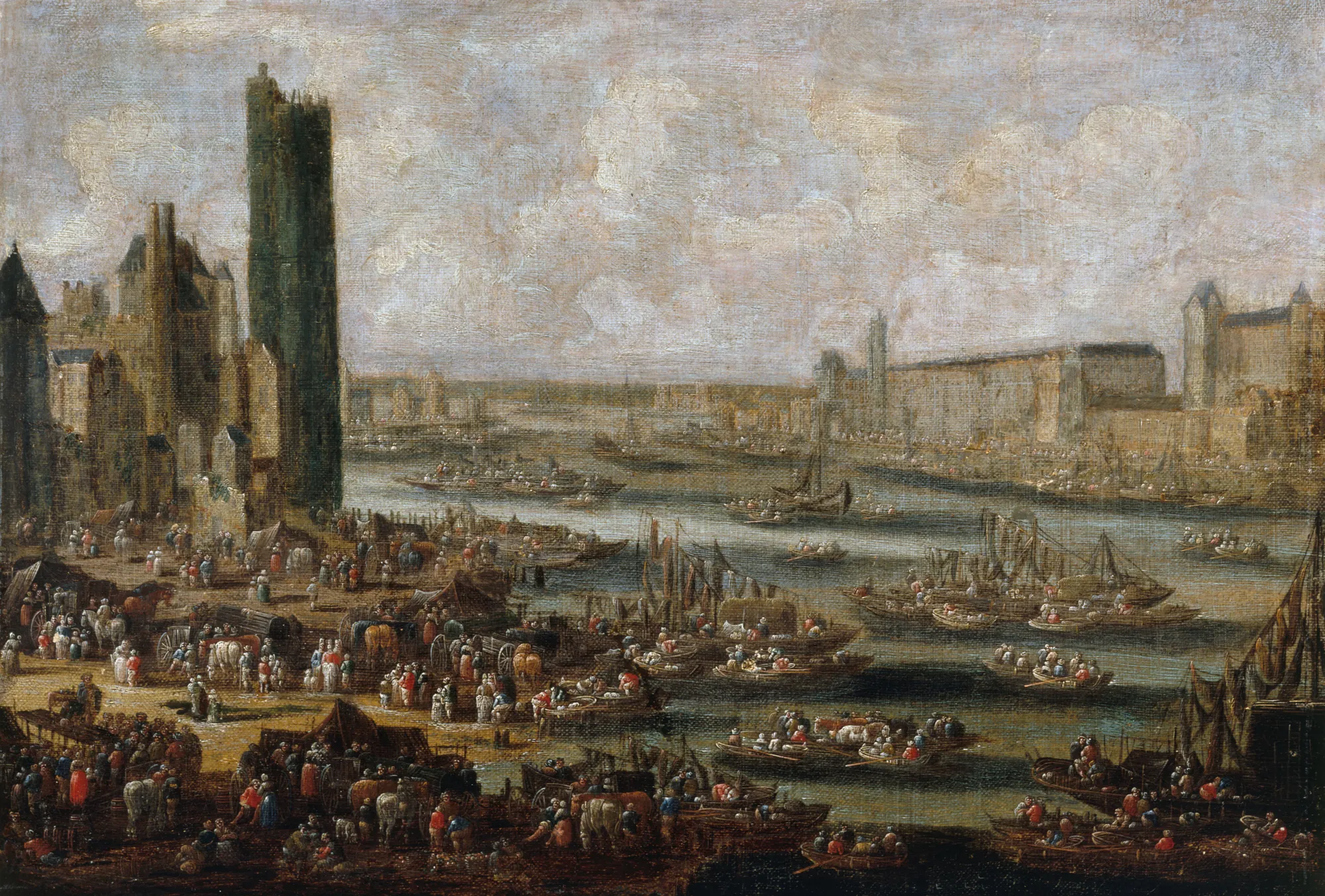 View of the Pont-Neuf, the Cité, the Tour and the Porte de Nesle