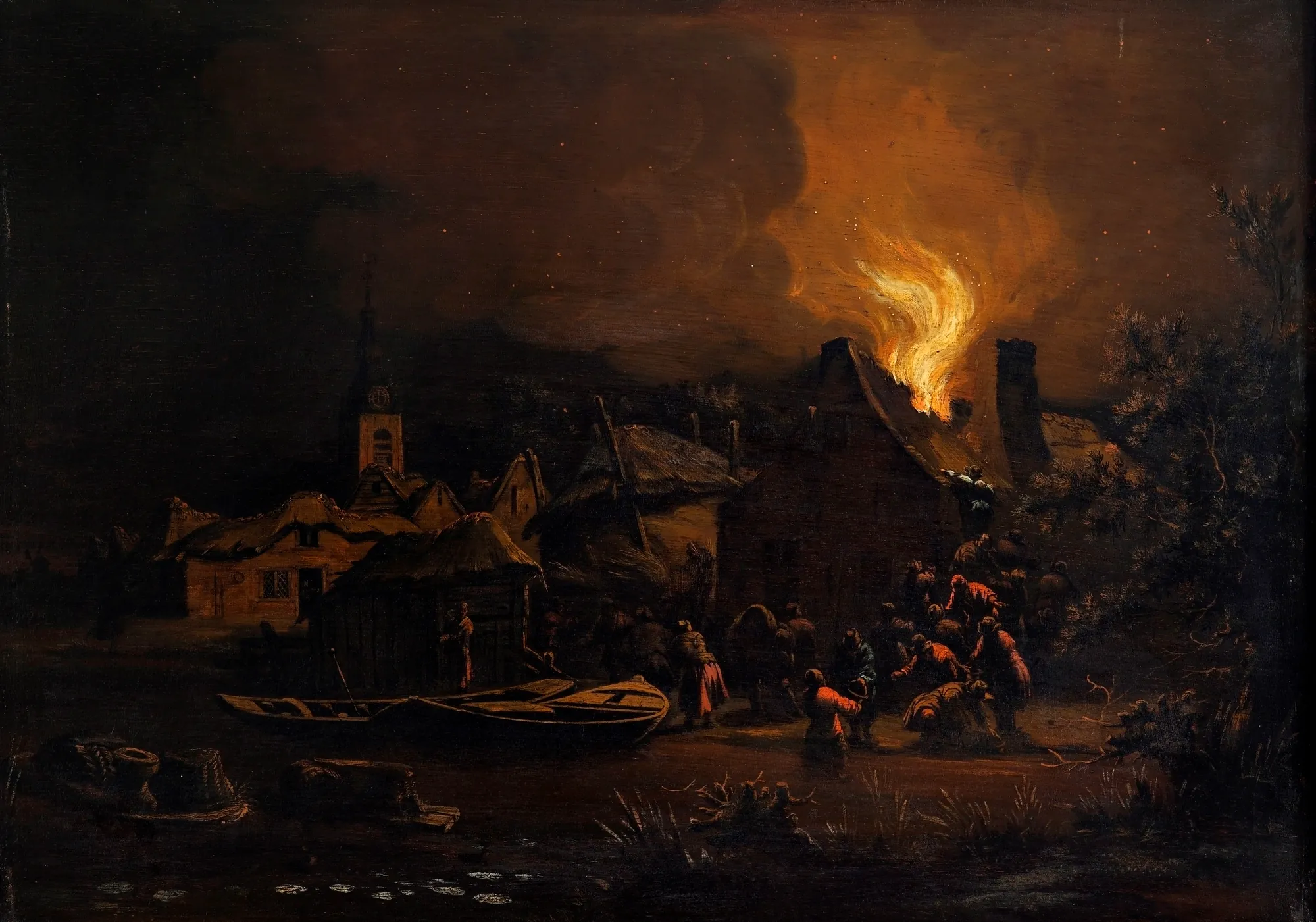 Fire in a Dutch Village