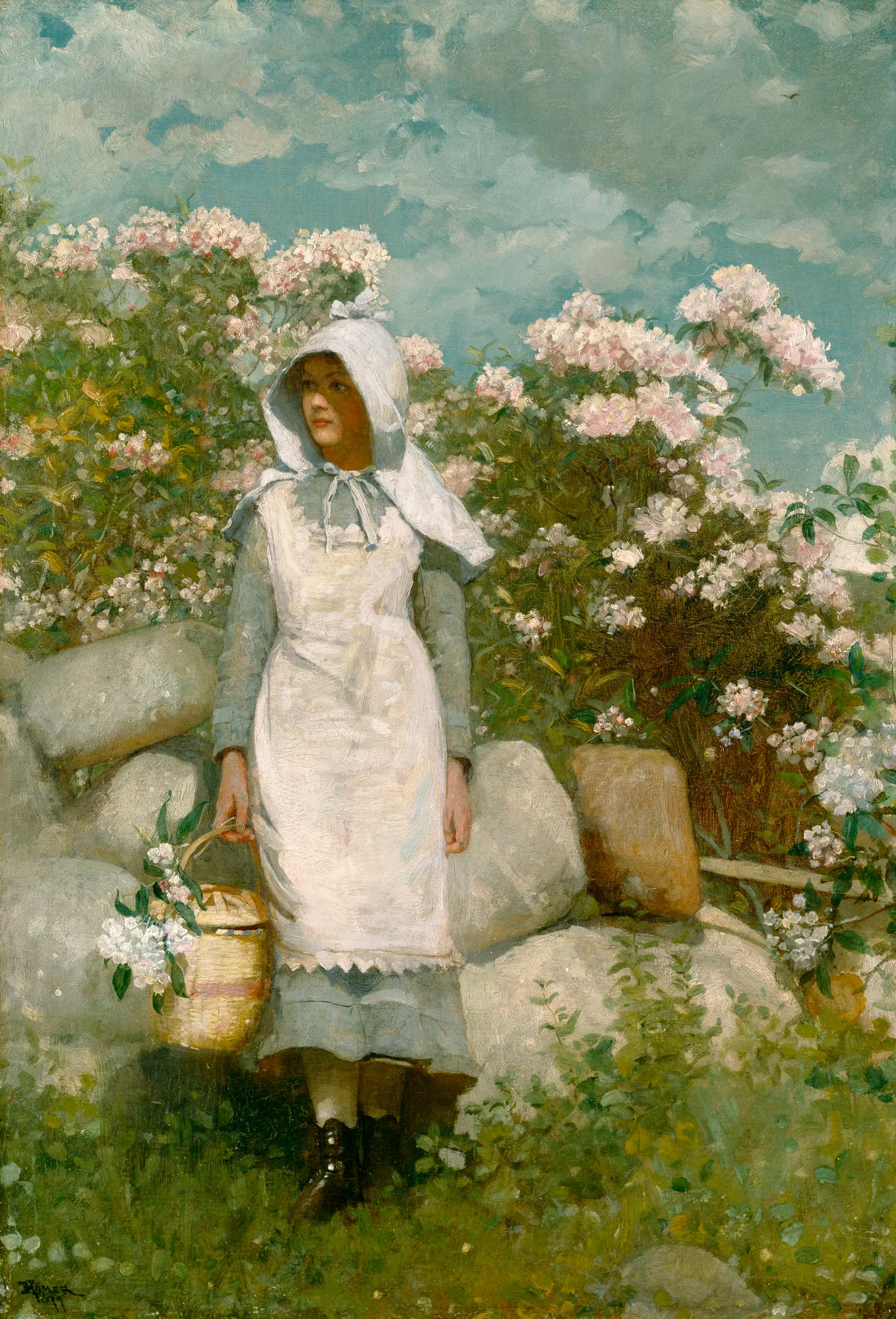 Girl and Laurel