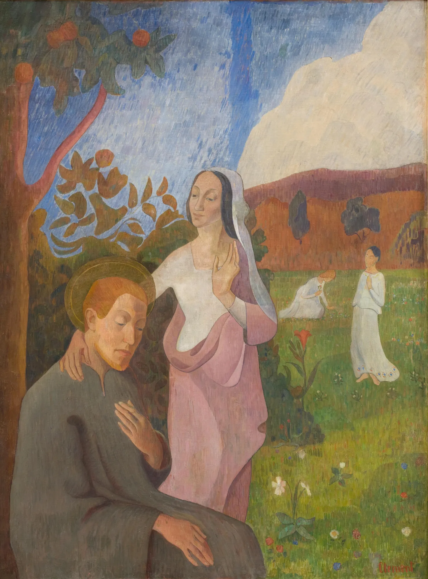 The Vision of Saint Francis with the Three White Virgins