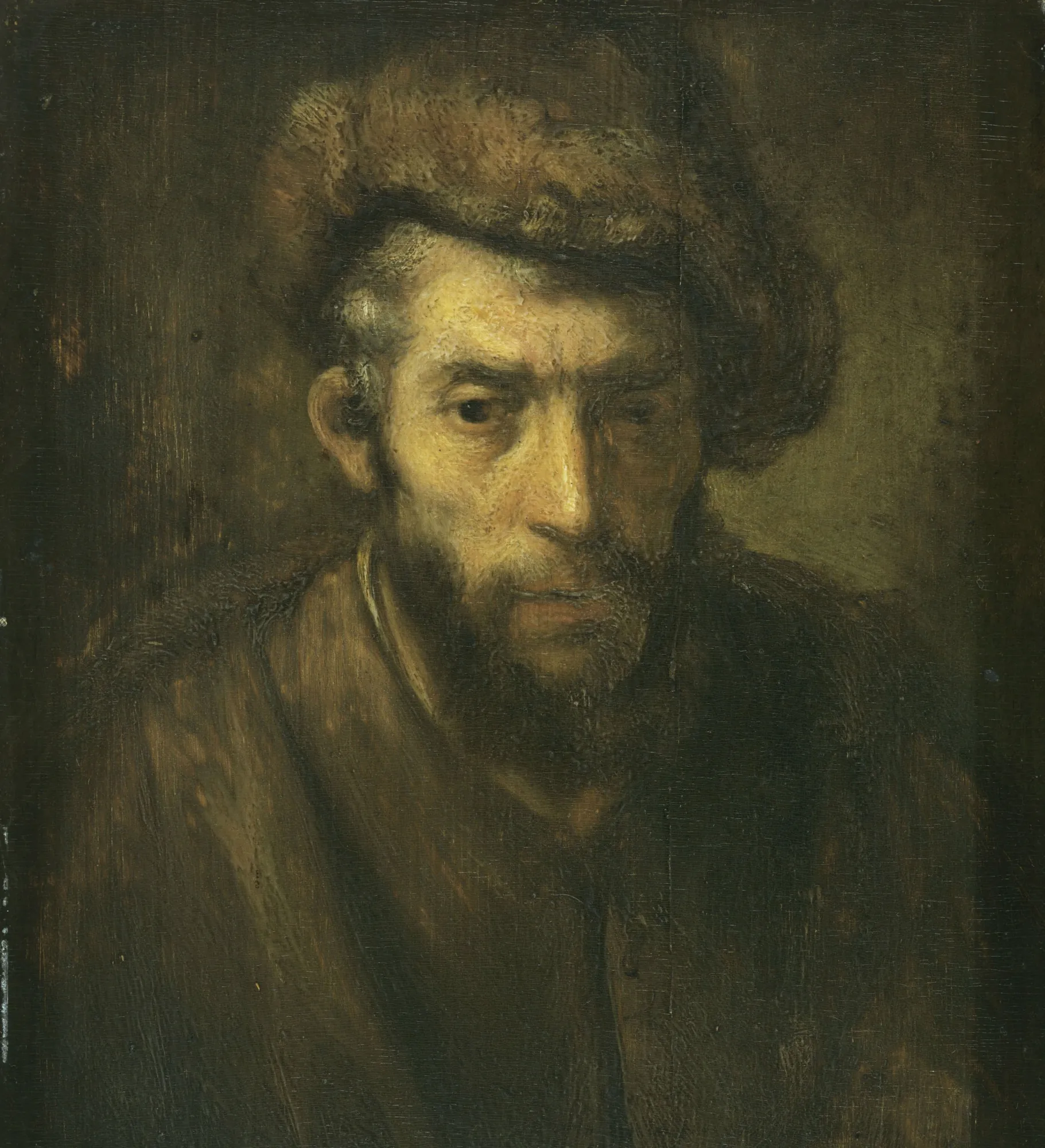 Bust of a Man with a Fur Hat