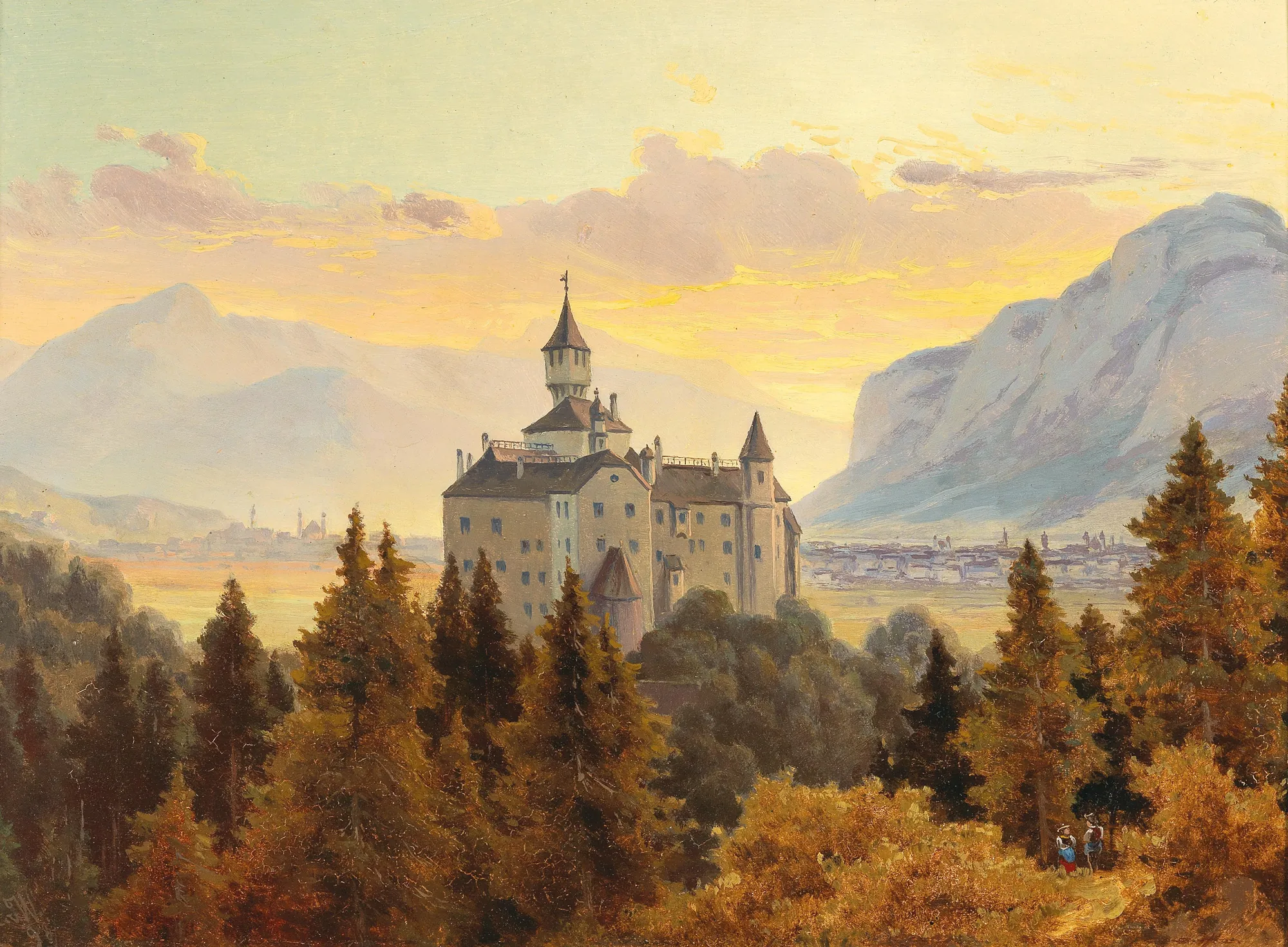 View of Schloss Ambras near Innsbruck