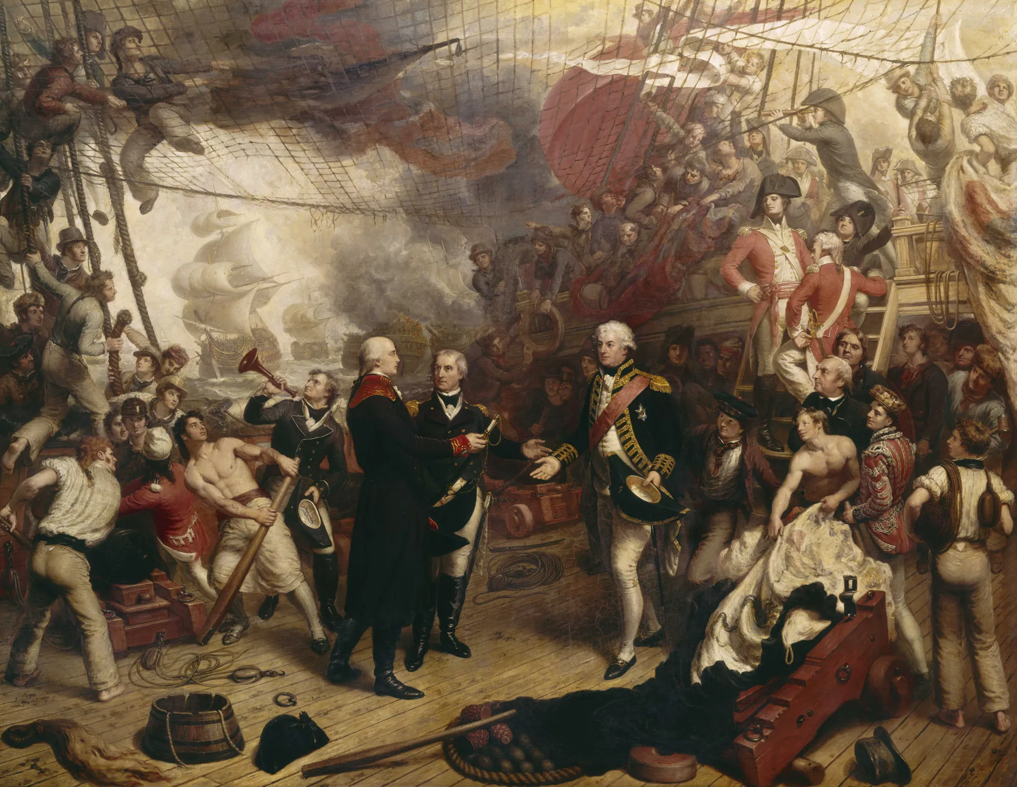Admiral Duncan Receiving the Sword of the Dutch Admiral de Winter at the Battle of Camperdown