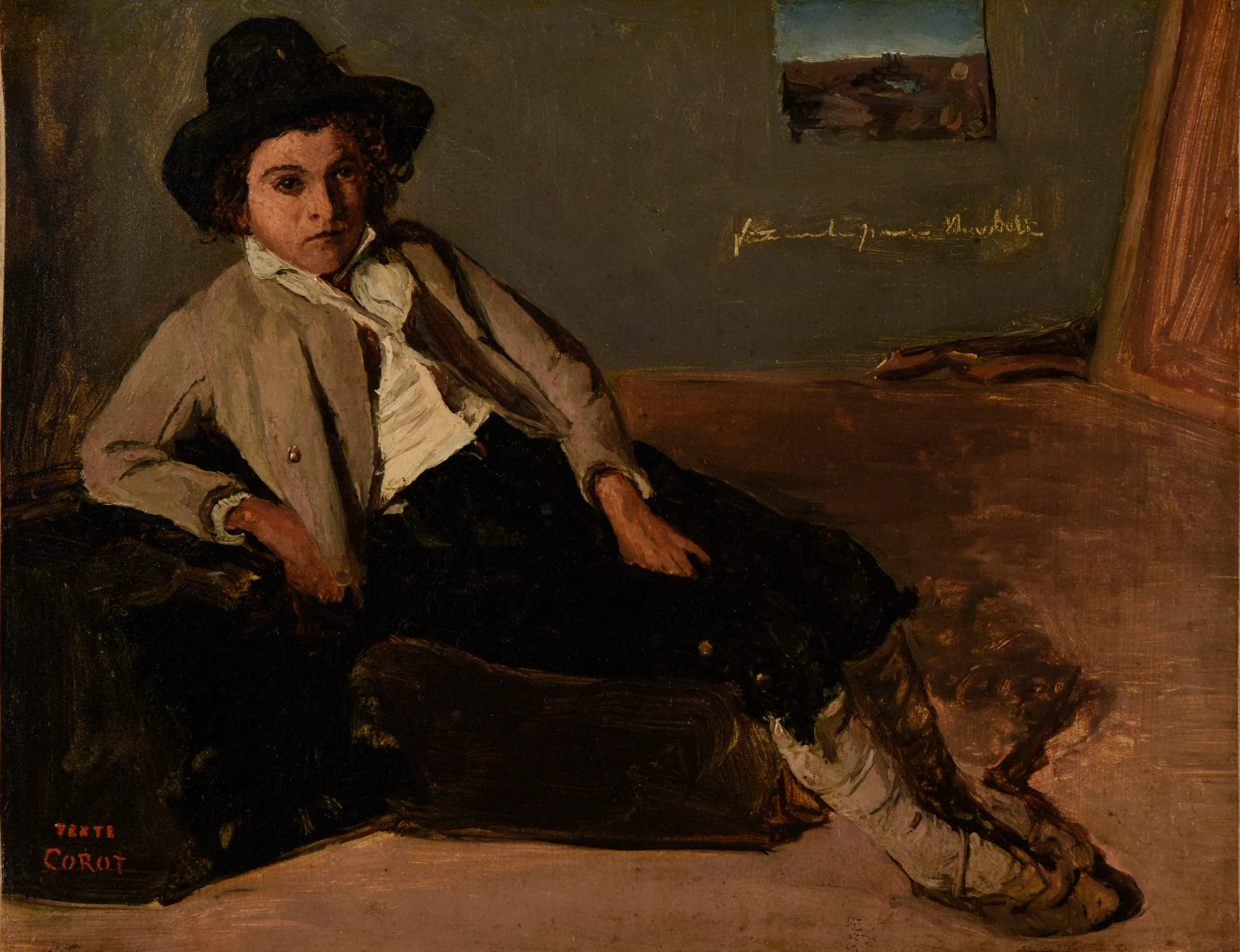 Young Italian Man Sitting